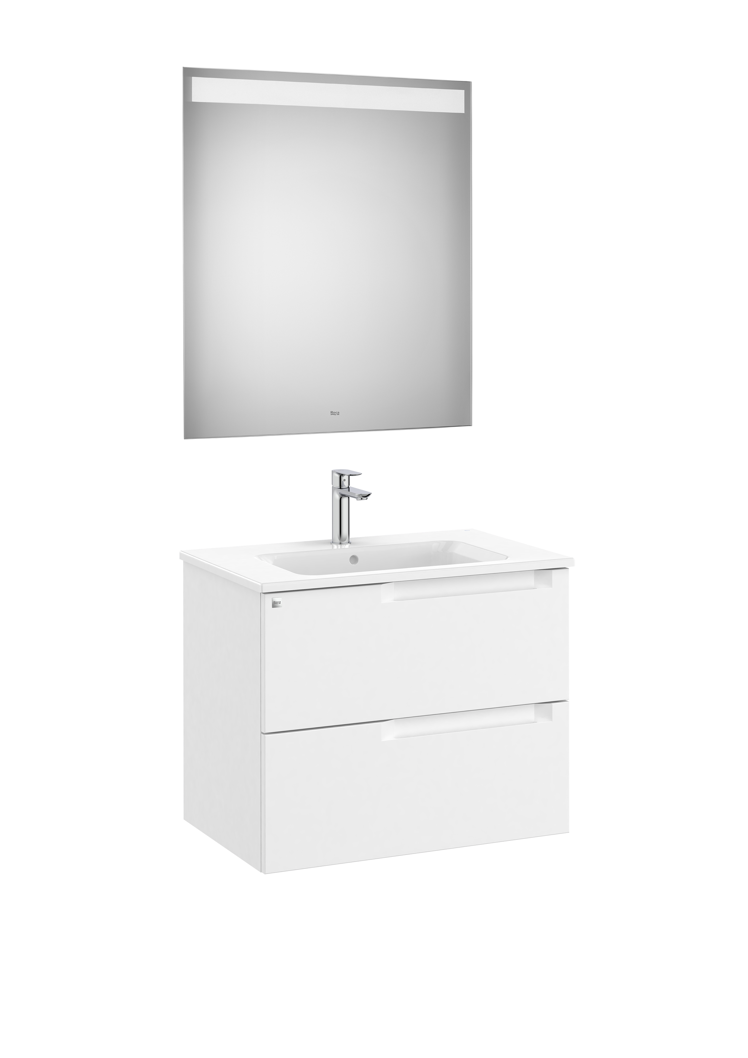 Aleyda pack 2 tiroirs 700 mm blanc mat