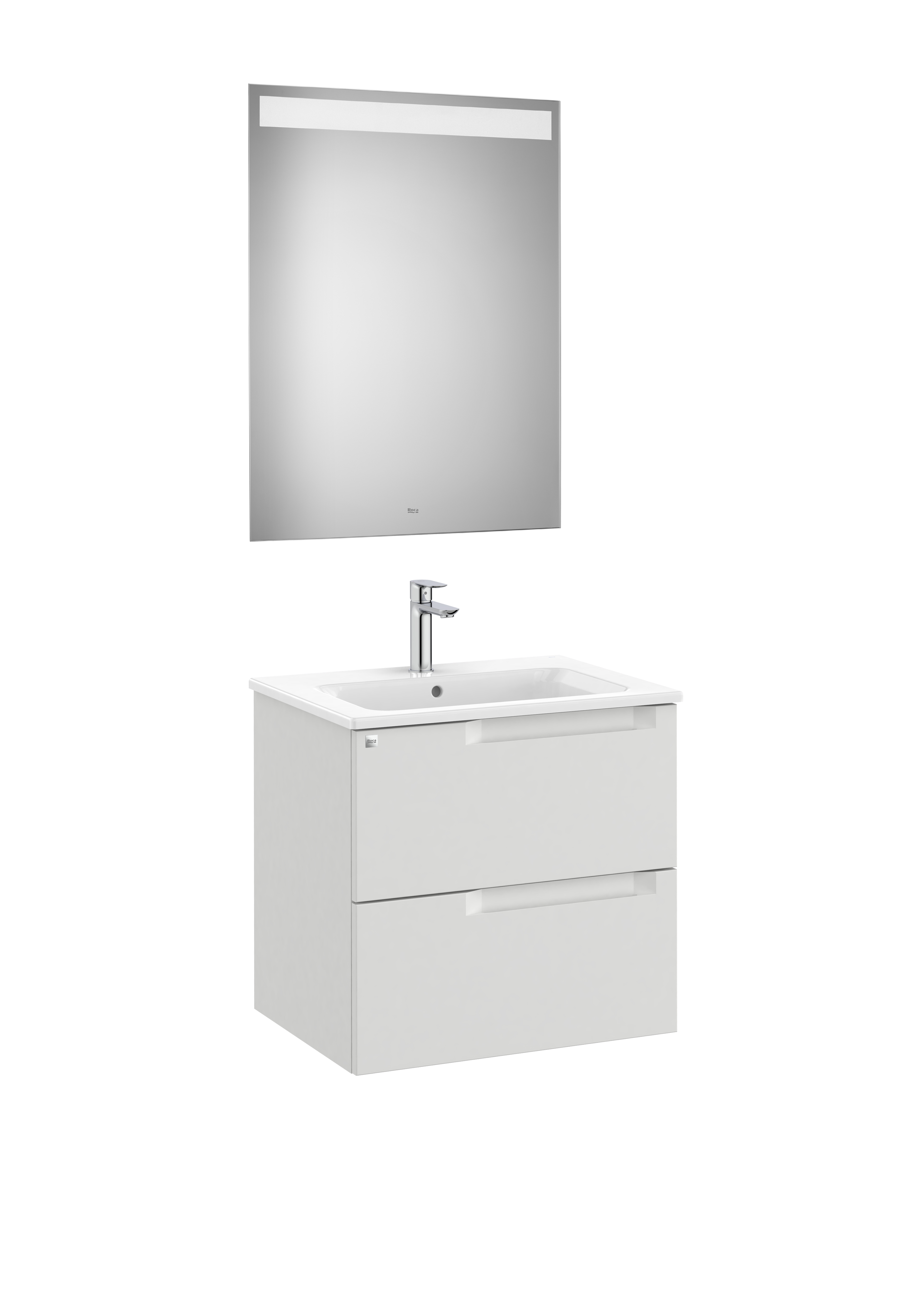 Aleyda pack 2 tiroirs 600 mm gris pierre mat