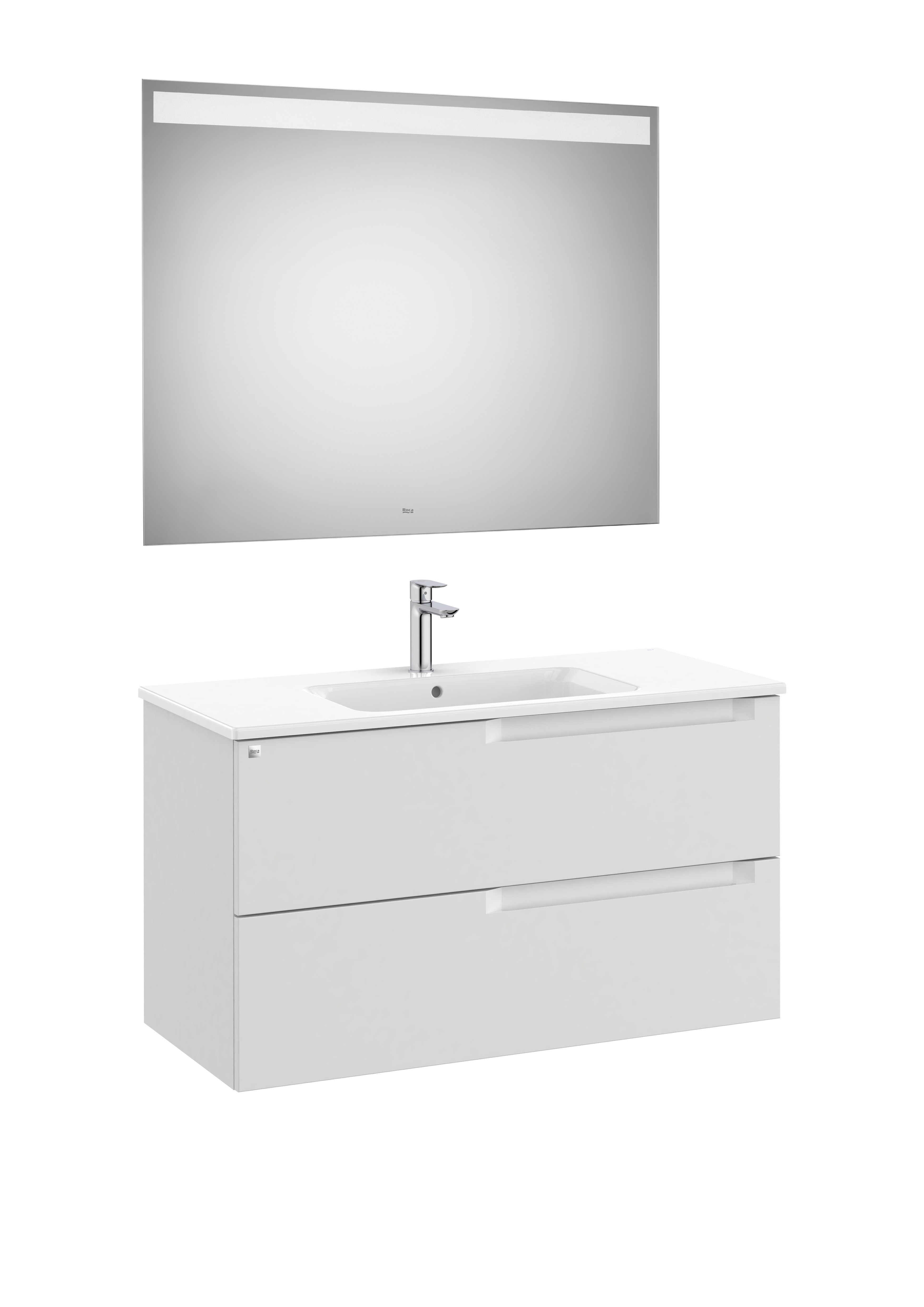 Aleyda pack 2 tiroirs 1000 mm gris pierre mat