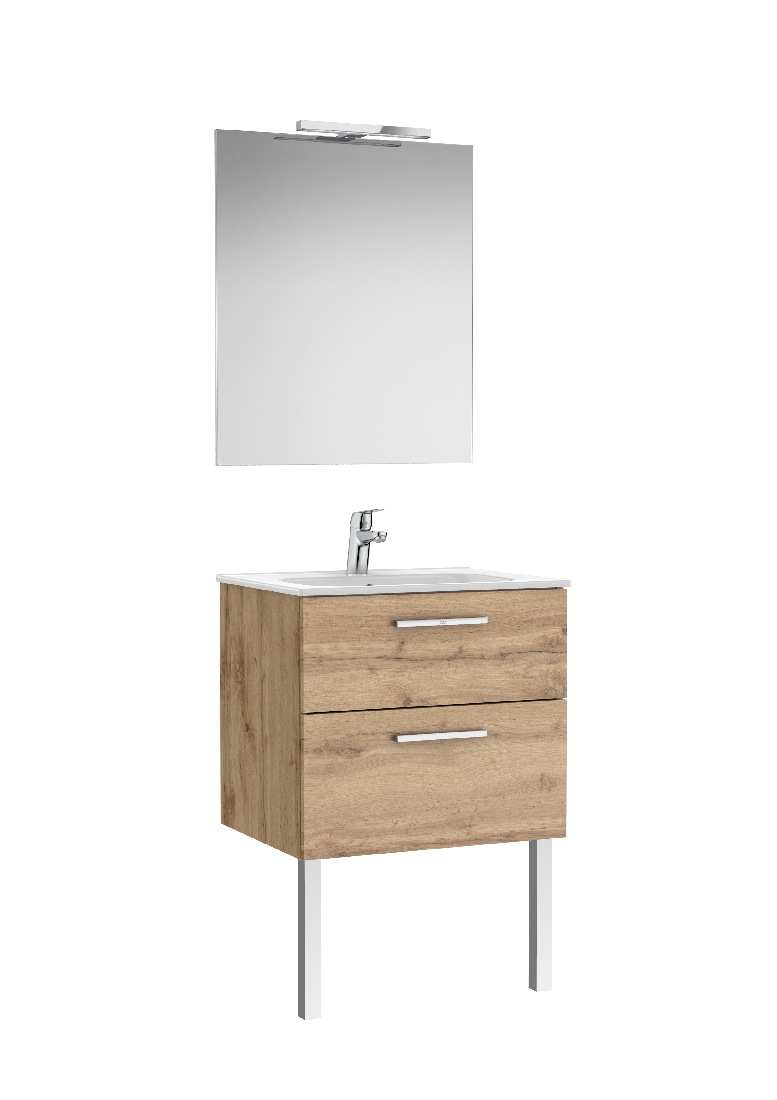 Victoria pack 2 tiroirs 600mm noyer