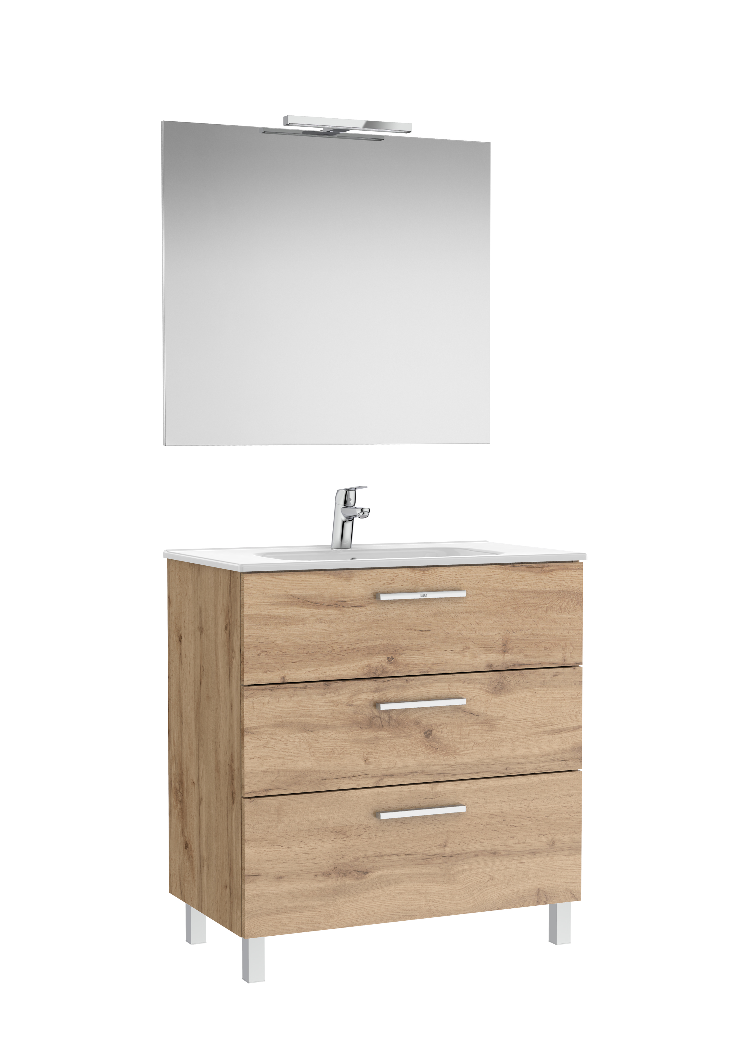 Victoria pack 3 tiroirs 800mm noyer