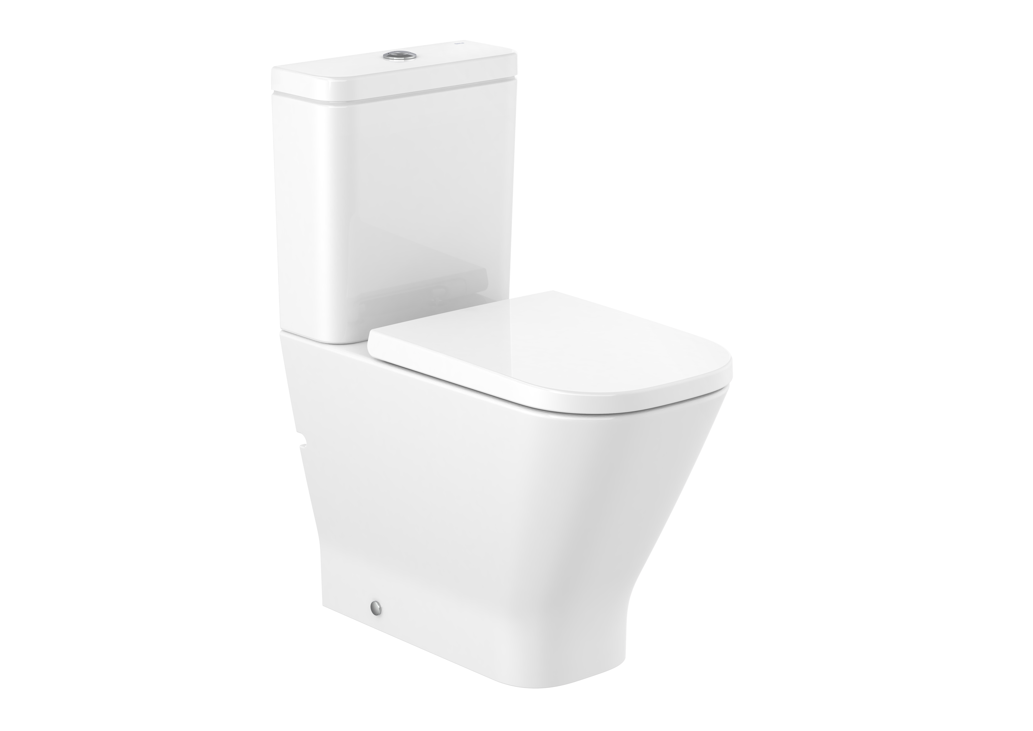 The gap square wc au sol confort sans bride avec réservoir mural 650mm