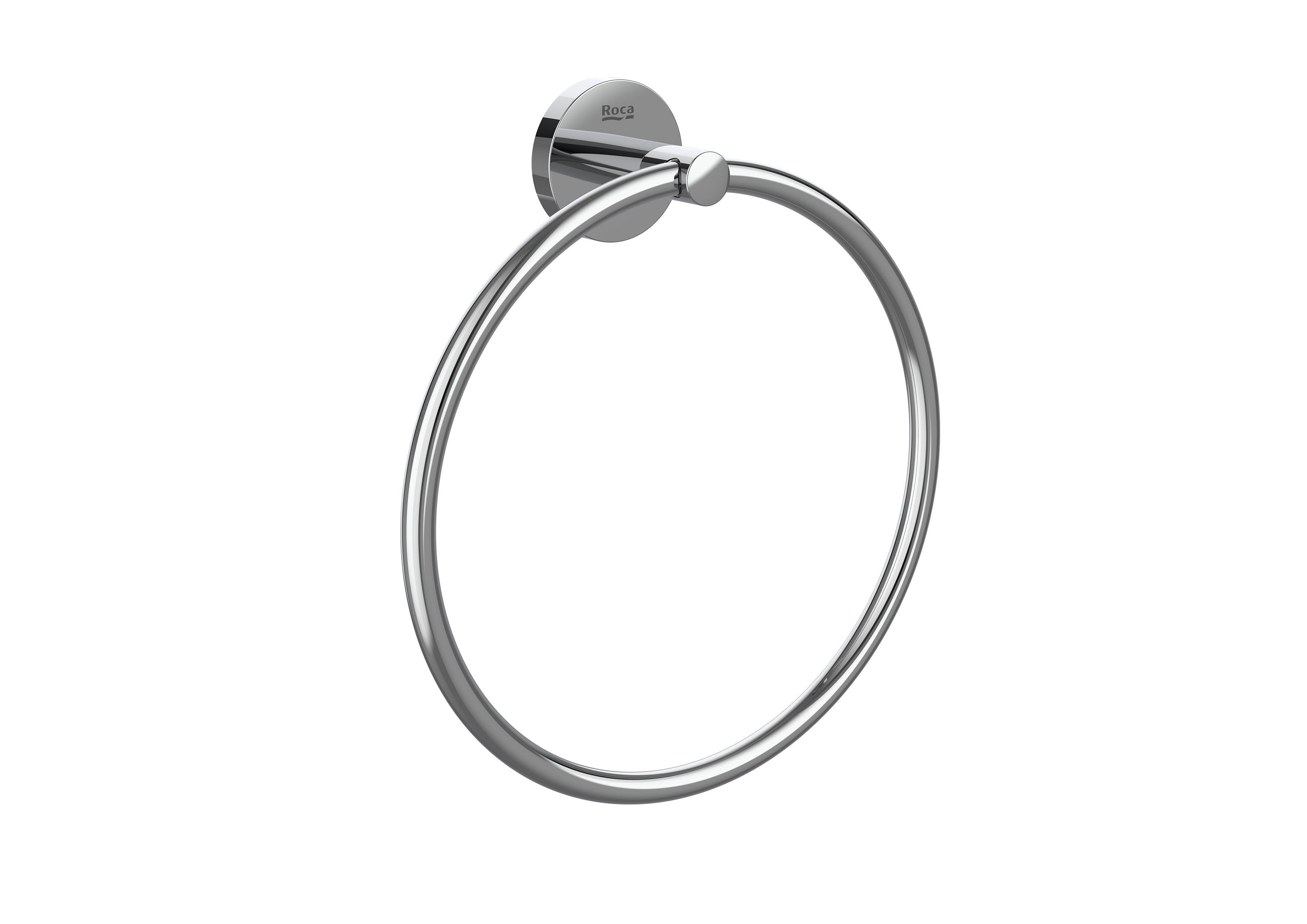 Compas porte-serviettes anneau ø200mm chromé