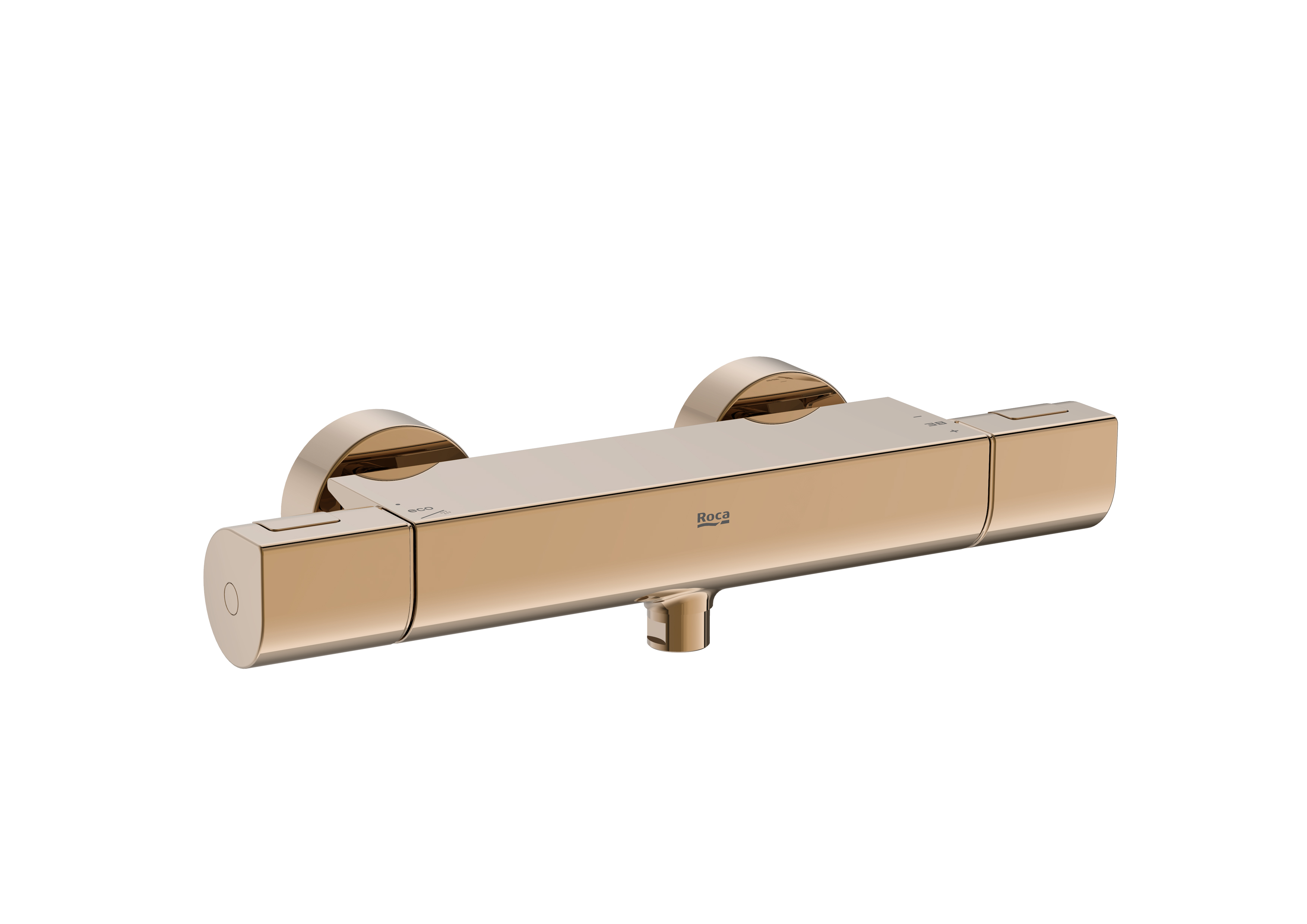 T-1000 round mit d mural thermostatique s/garn rose gold