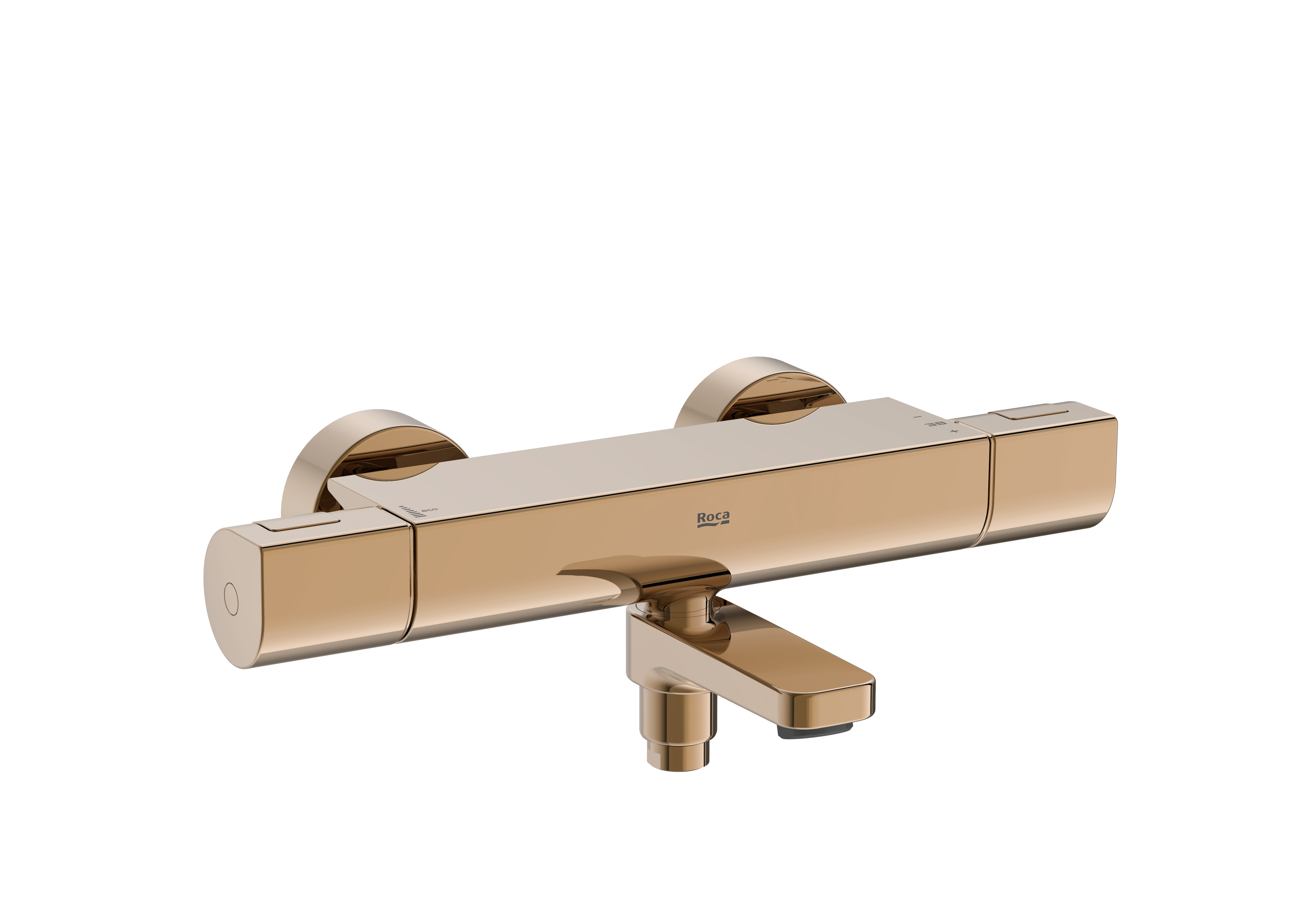 T-1000 round mit bd mural thermostatique s/garn rose gold