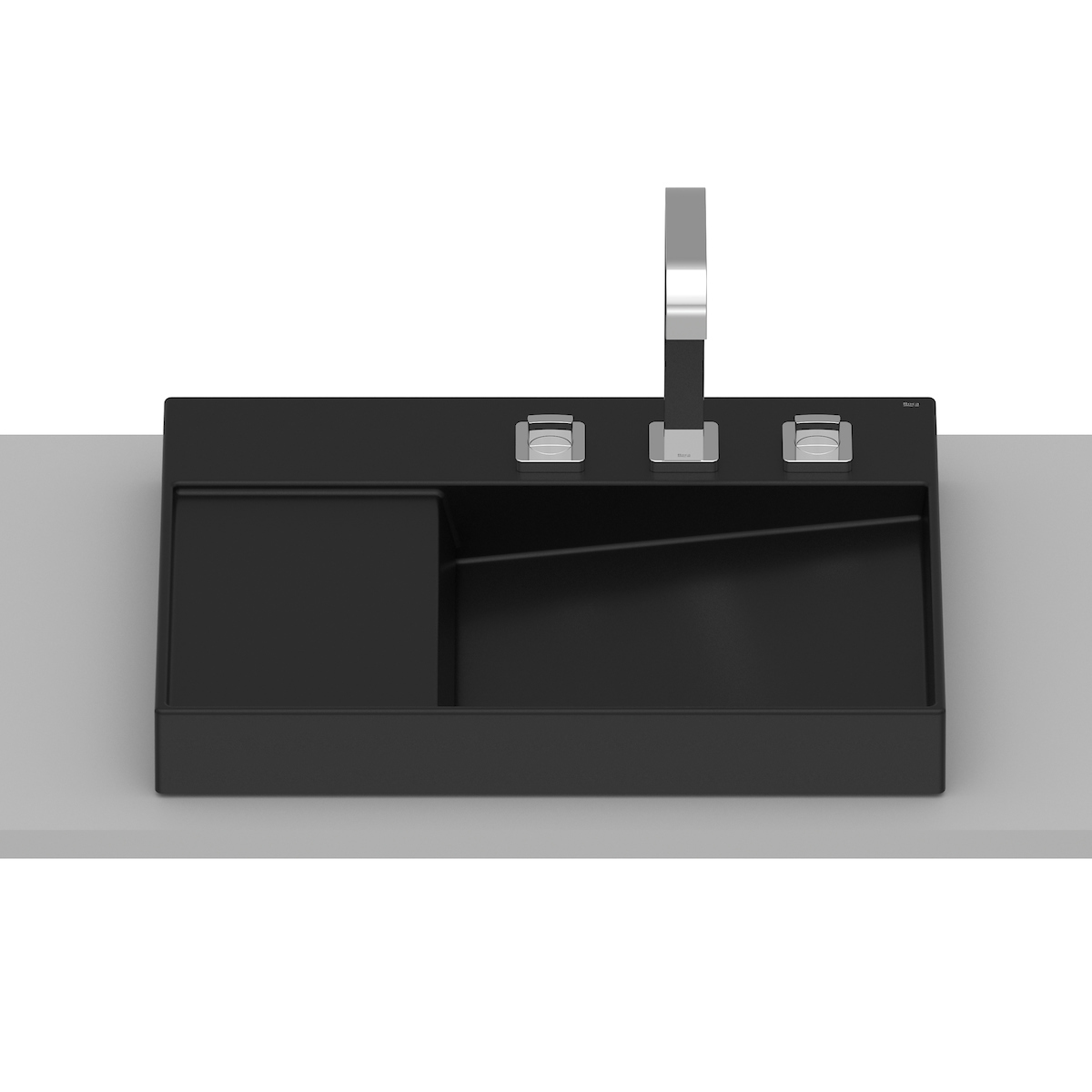 Horizon vasque à poser view 600x420 mm noir mat