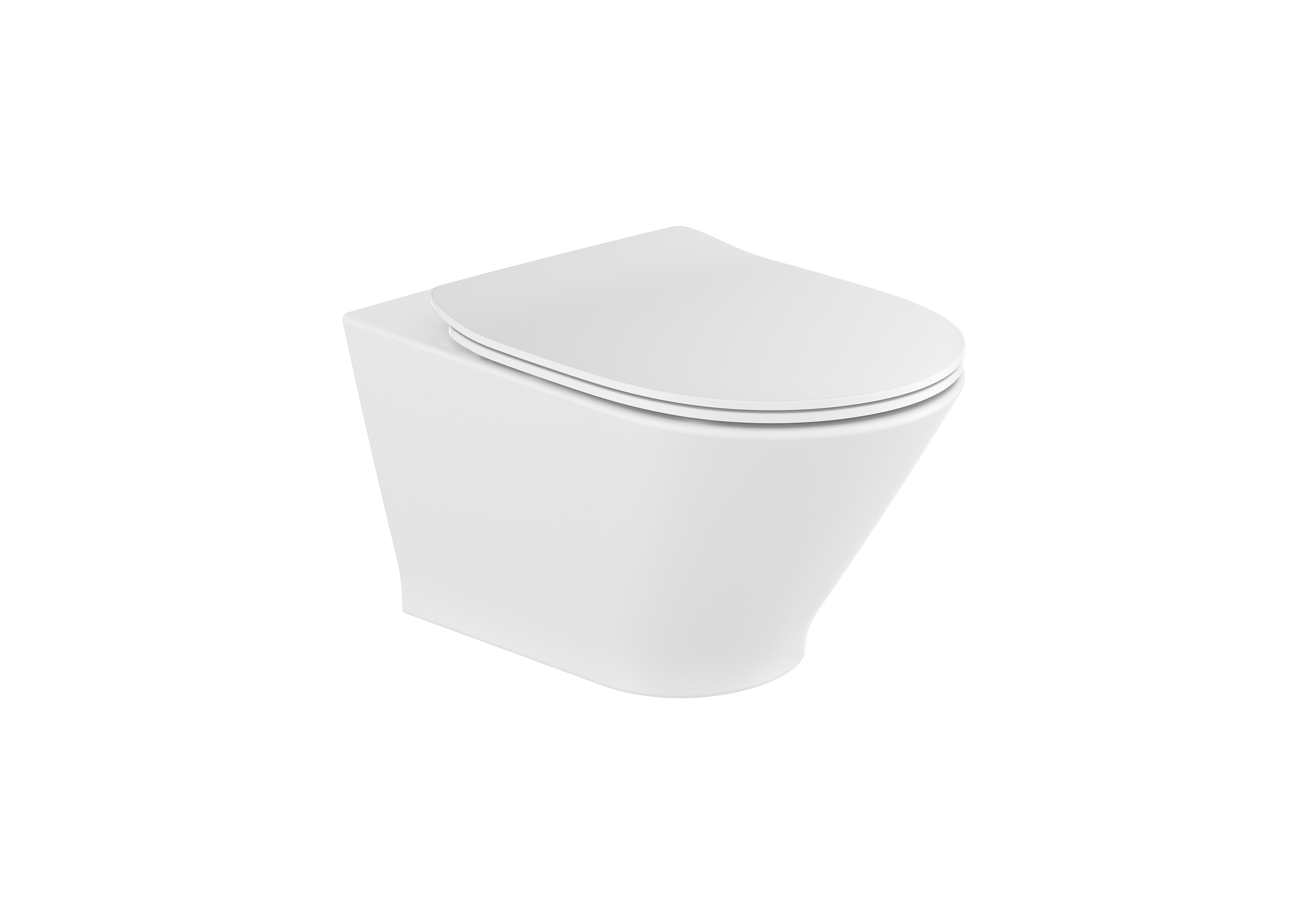 Pack wc suspendu the gap round sans bride abattant slim amorti déclipsable n