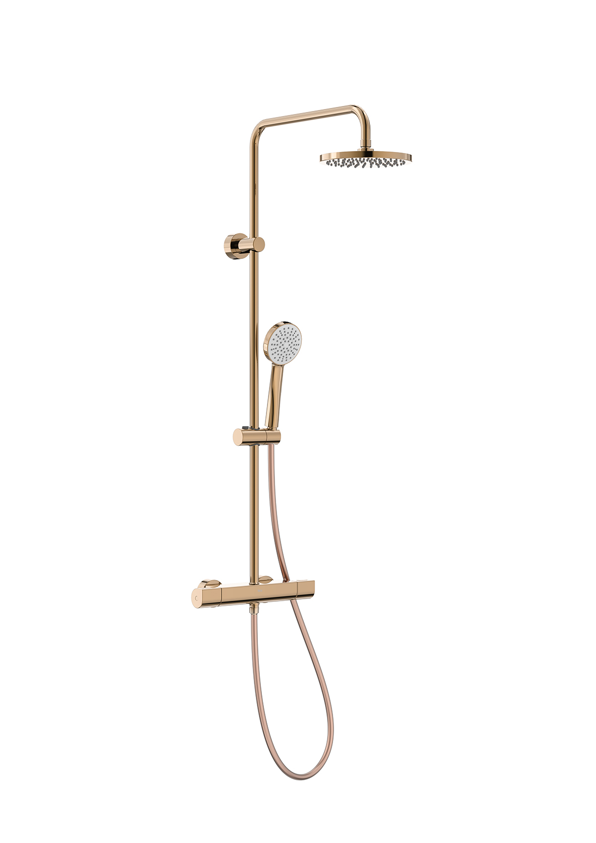 Even-t round colonne de douche rose gold