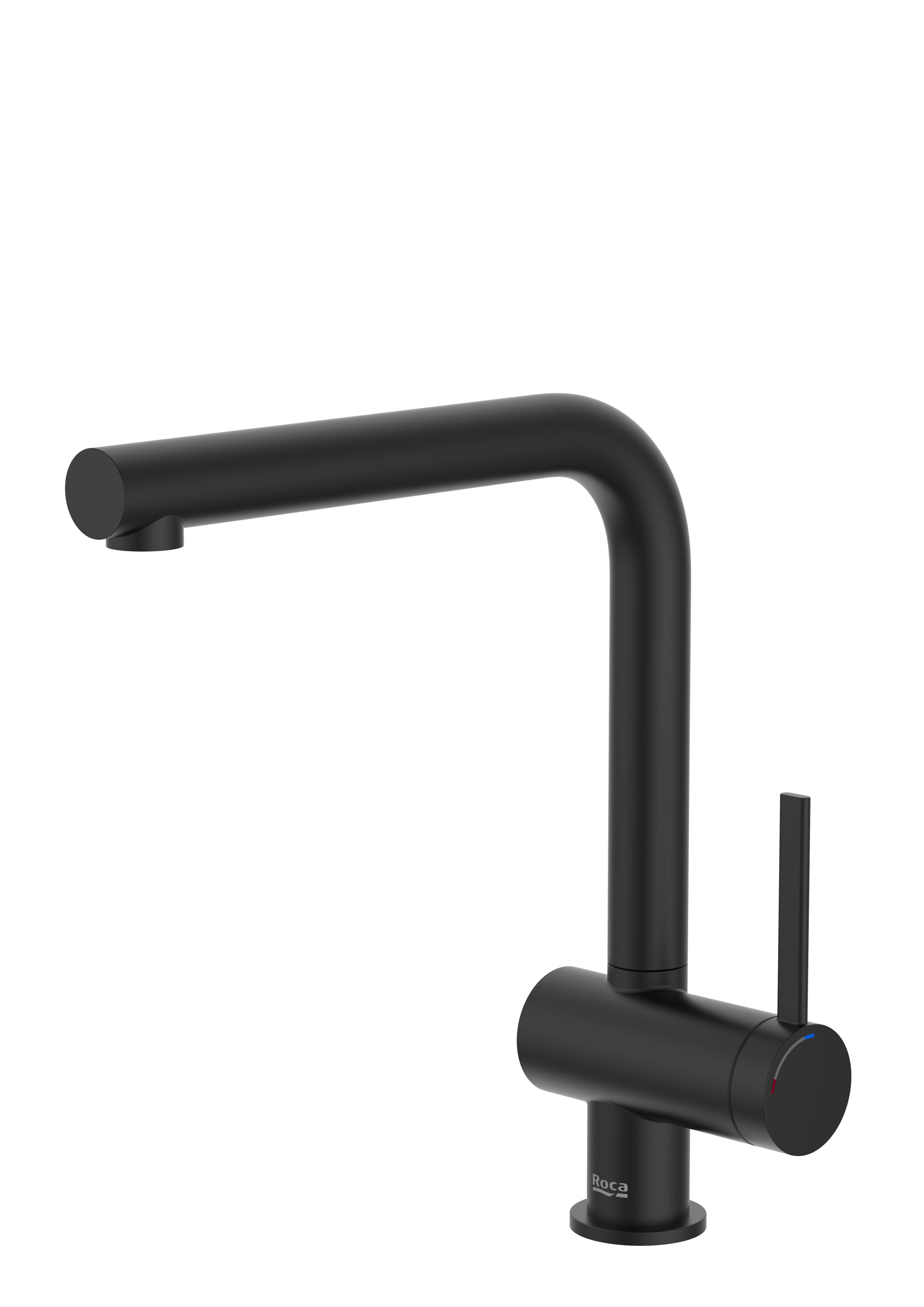 Ona mitigeur évier bec tube mobile chromé noir mat