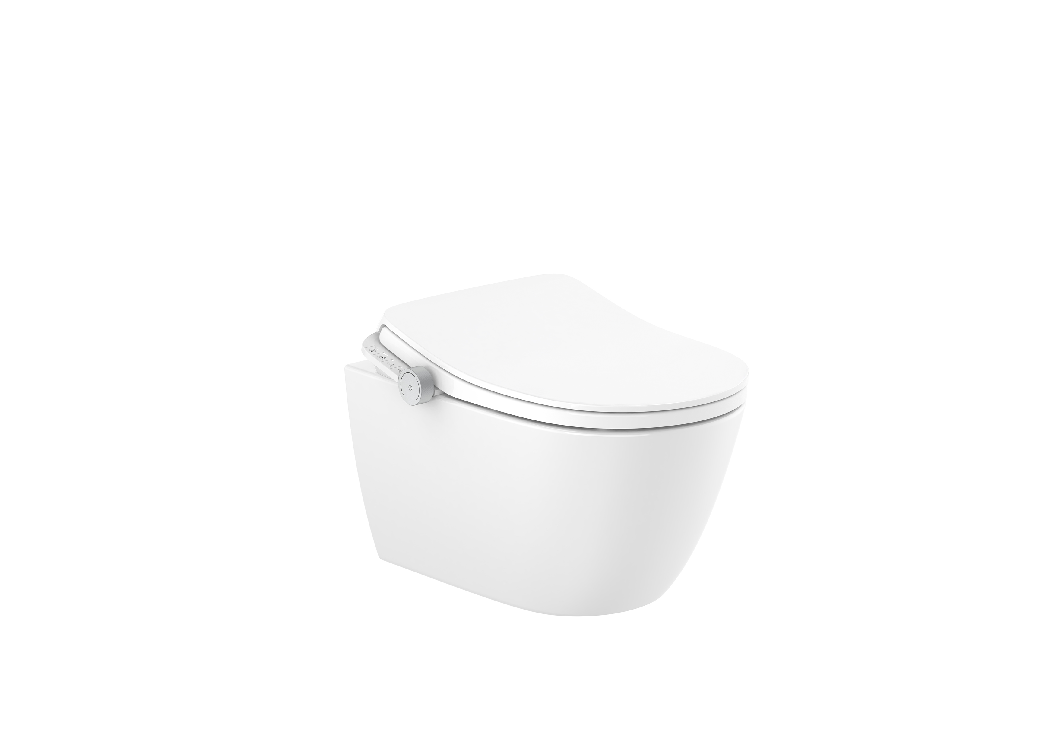 In-wash ona au sol rimless adossé au mur avec réservoir abattant frein de chu