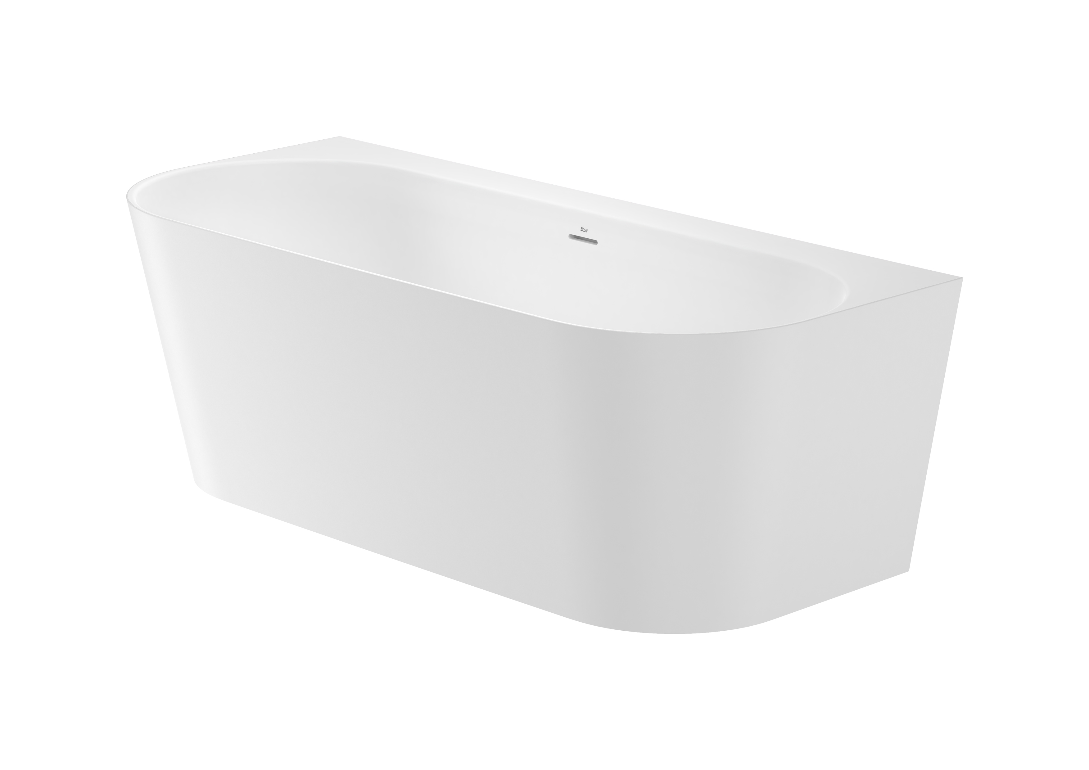 Raina baignoire murale stonex 170x75 blanc
