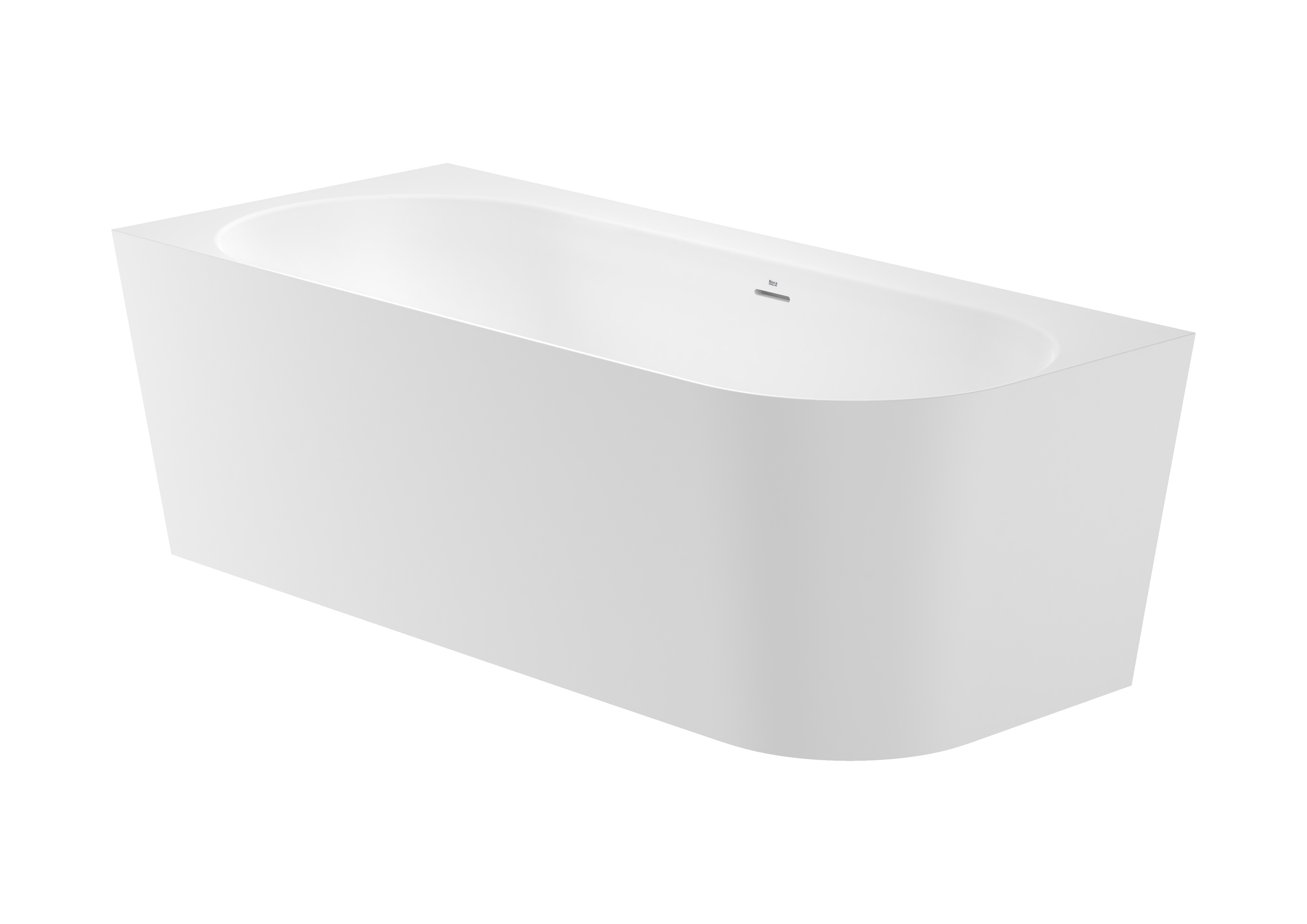 Raina baignoire d'angle gauche stonex 180x80 blanc
