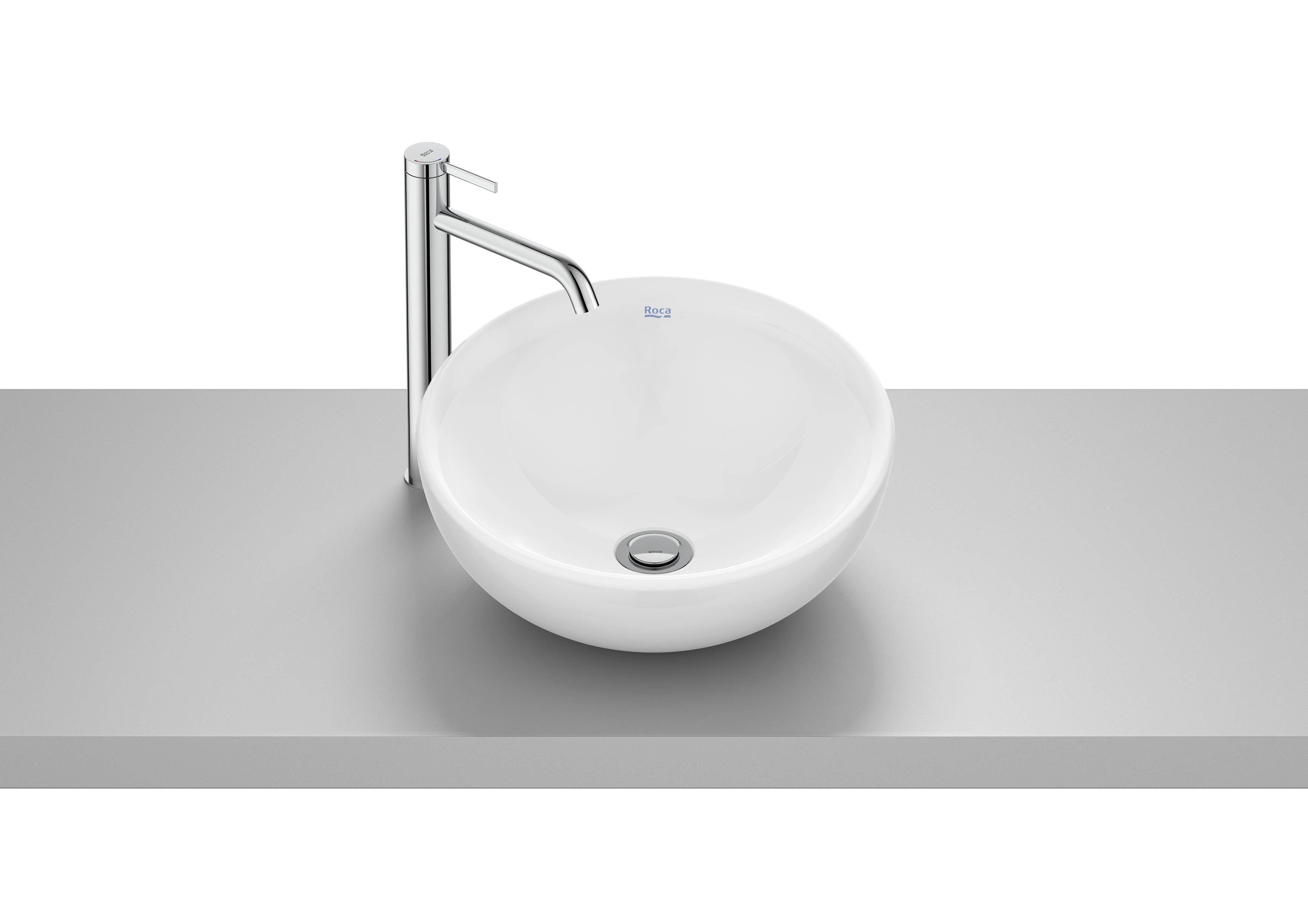 Bol vasque à poser 380x380 mm blanc brillant