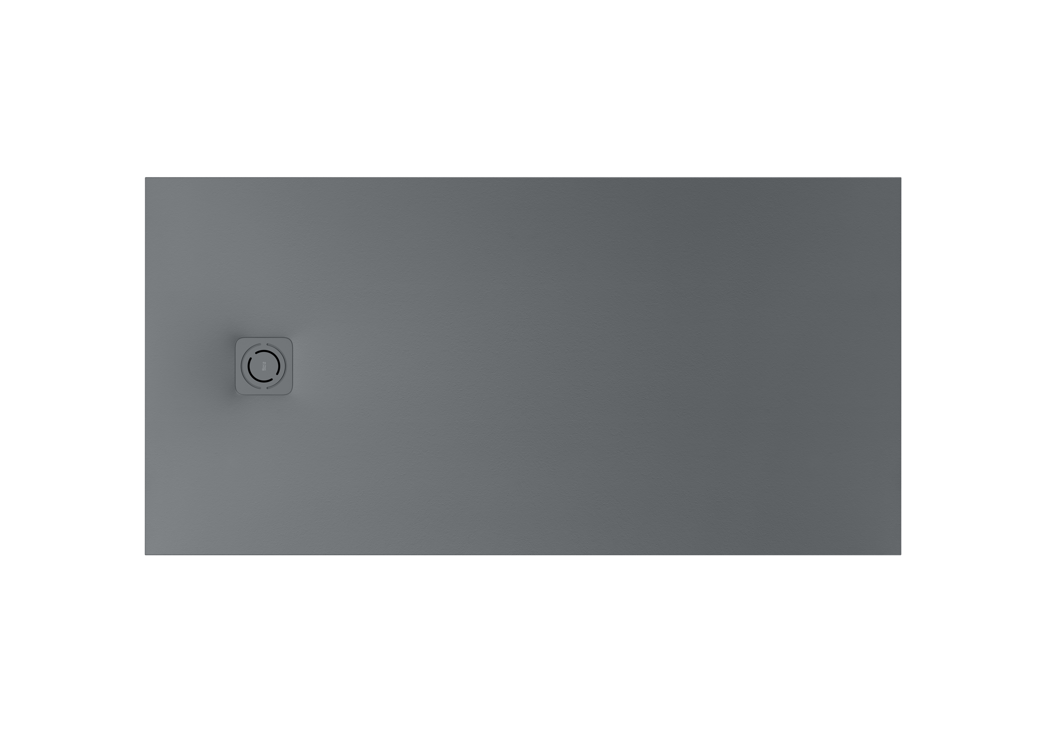 Terran-n receveur stonex 1400x900 avec vidage garde d'eau 30mm gris ardoise