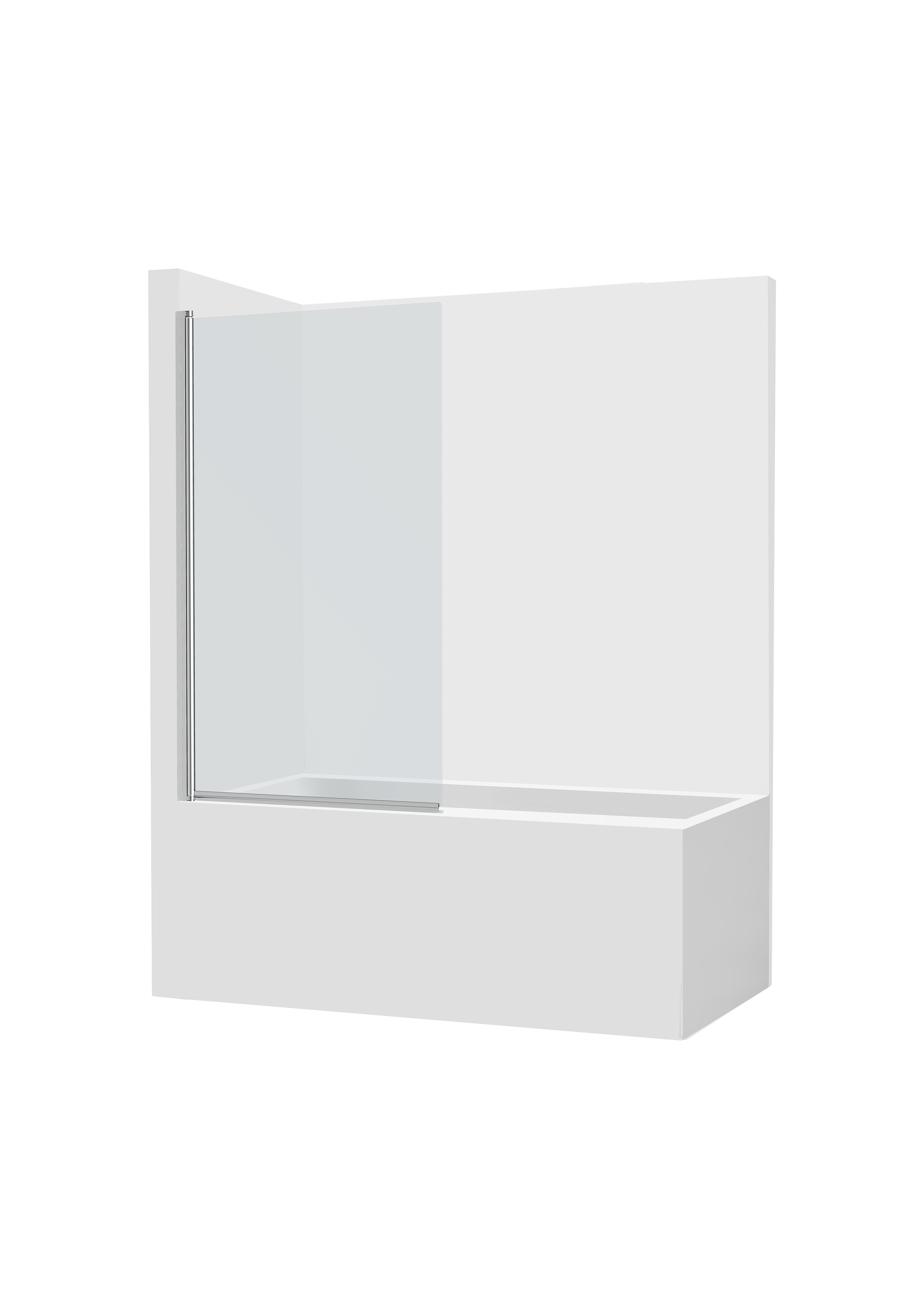 Victoria b1h850 mm maxiclean (6 mm) 1500 mm argent brillant