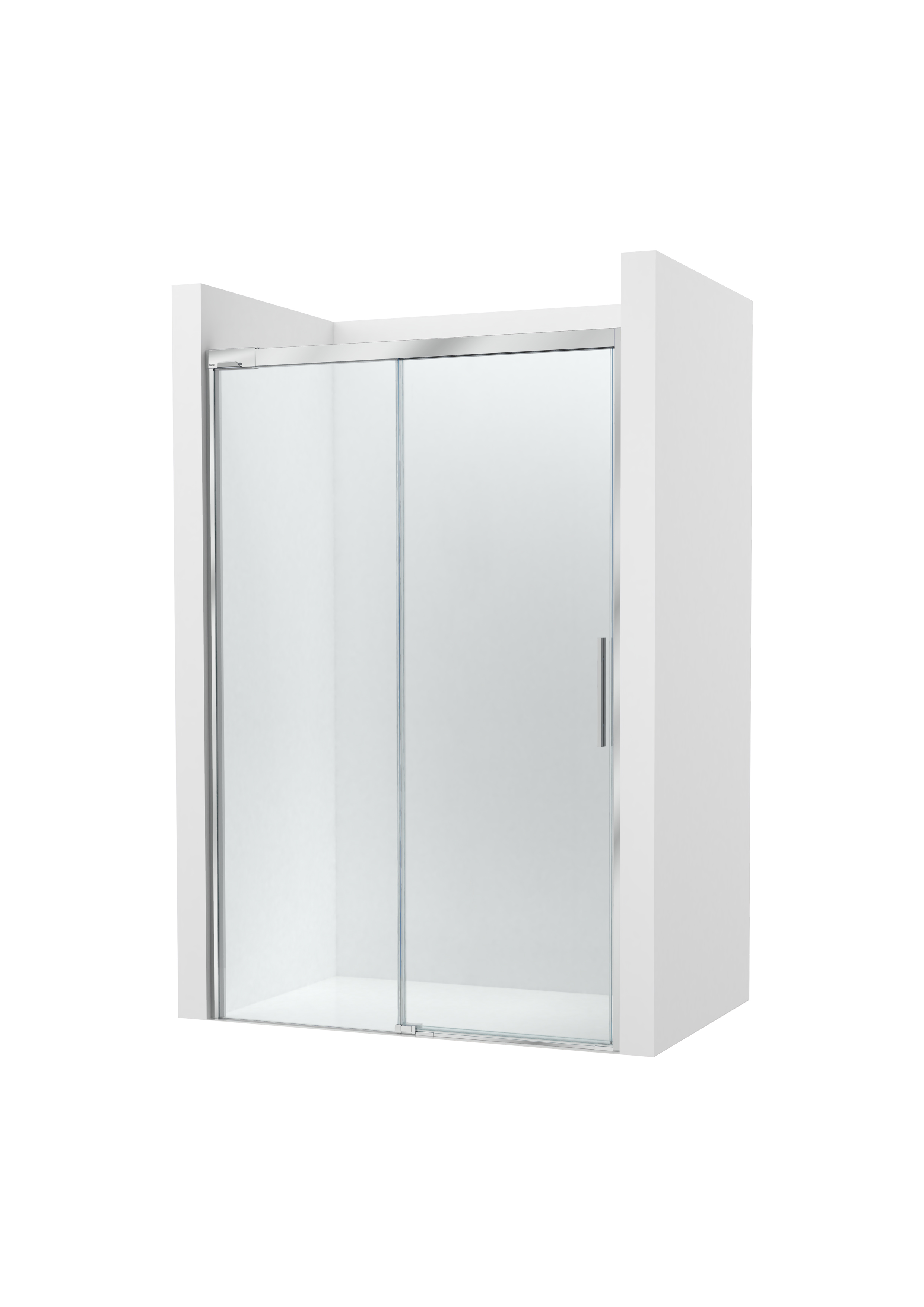 Naray l2-e paroi avec poignée 1000x2000mm argent brillant