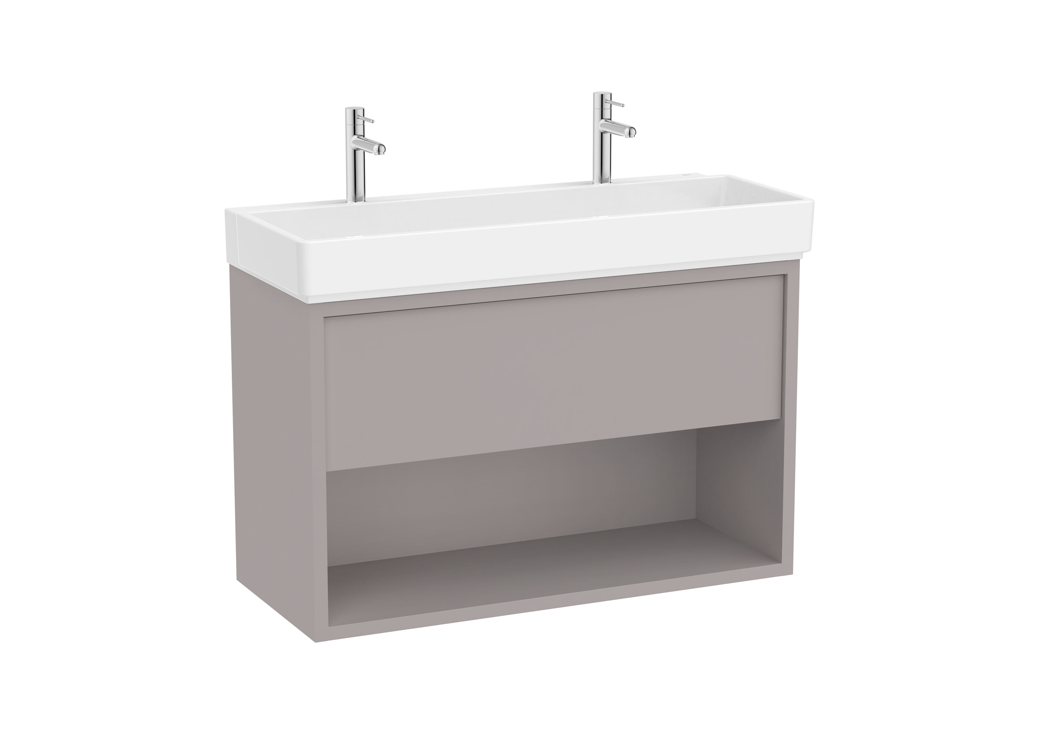 Tura unik 1t 1 niche inf lav percé 2t 1000 mm gris clair mat