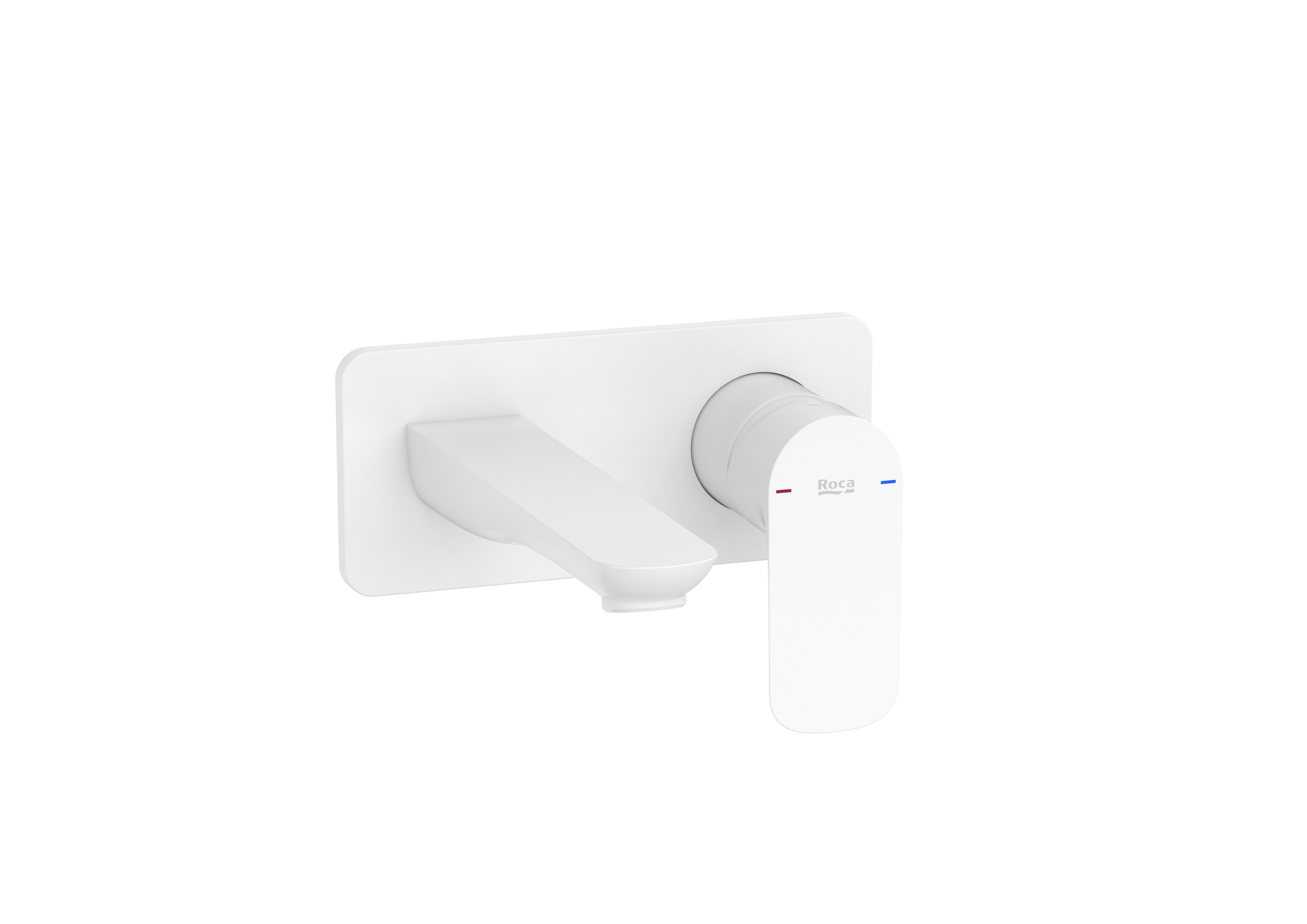 Cala mitigeur lavabo mural à encastrer blanc mat