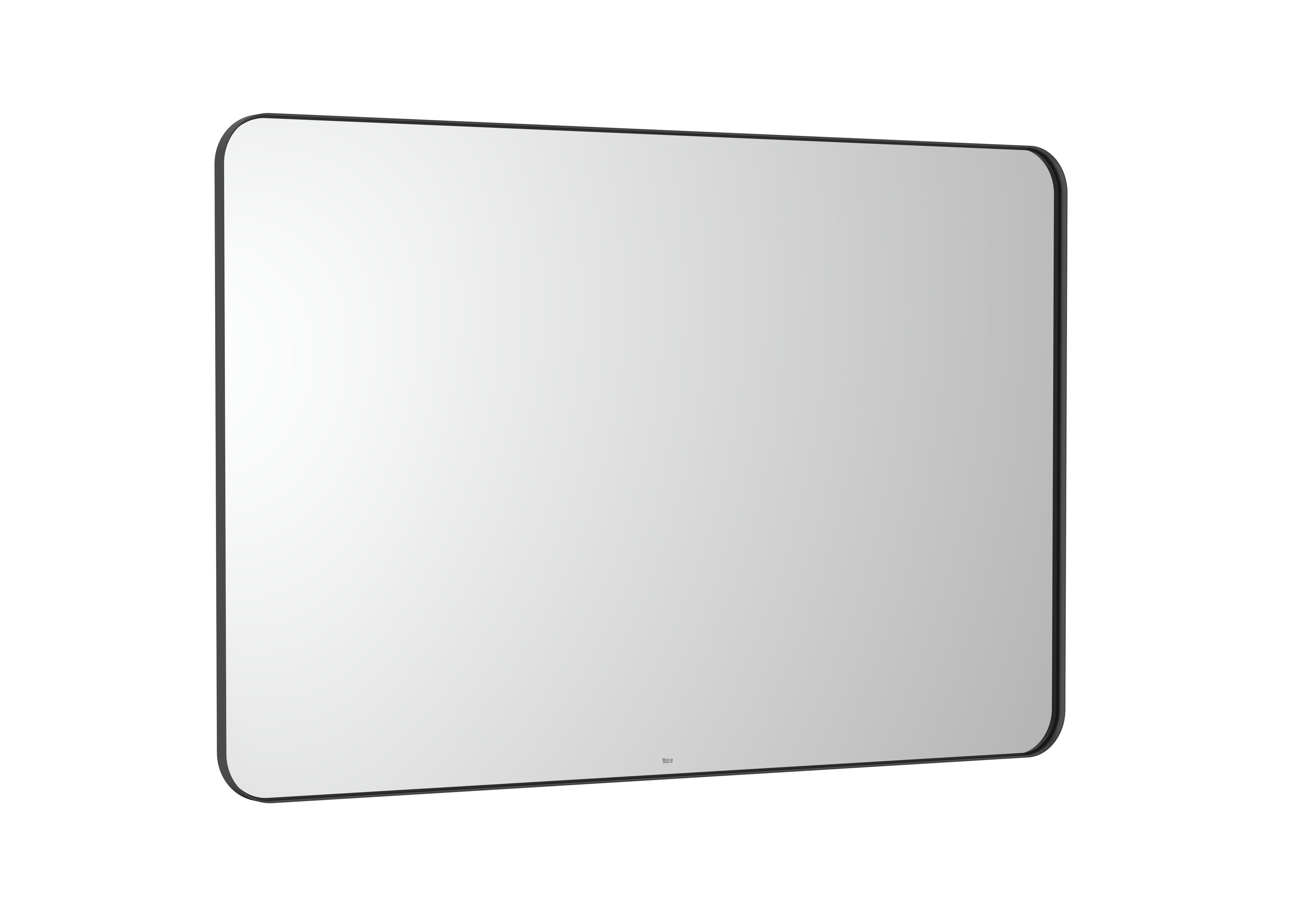 Luna miroir rectangulaire avec cadre noir 1200 x 800 mm