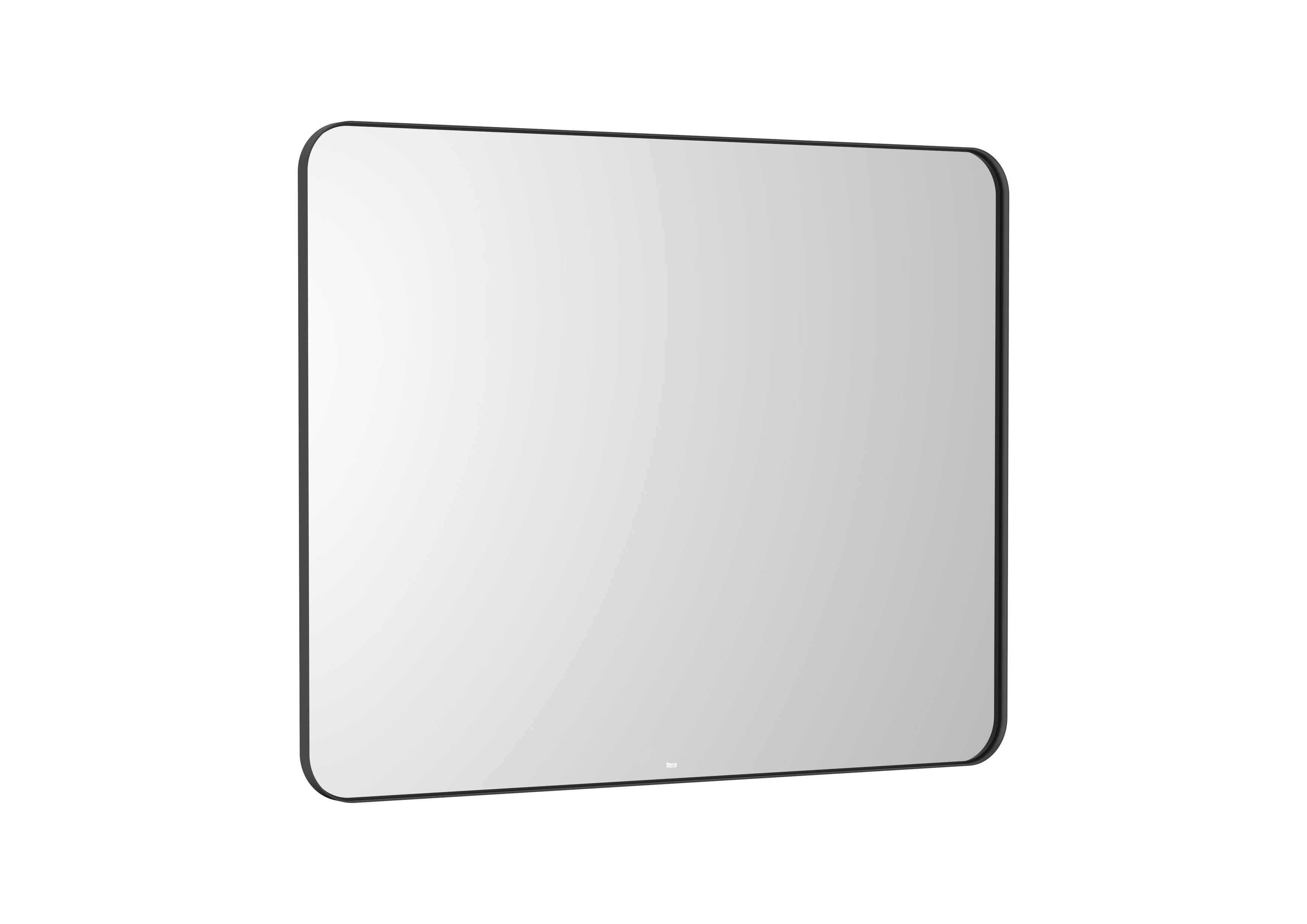 Luna miroir rectangulaire avec cadre noir et éclairage d'ambiance led 1000 x