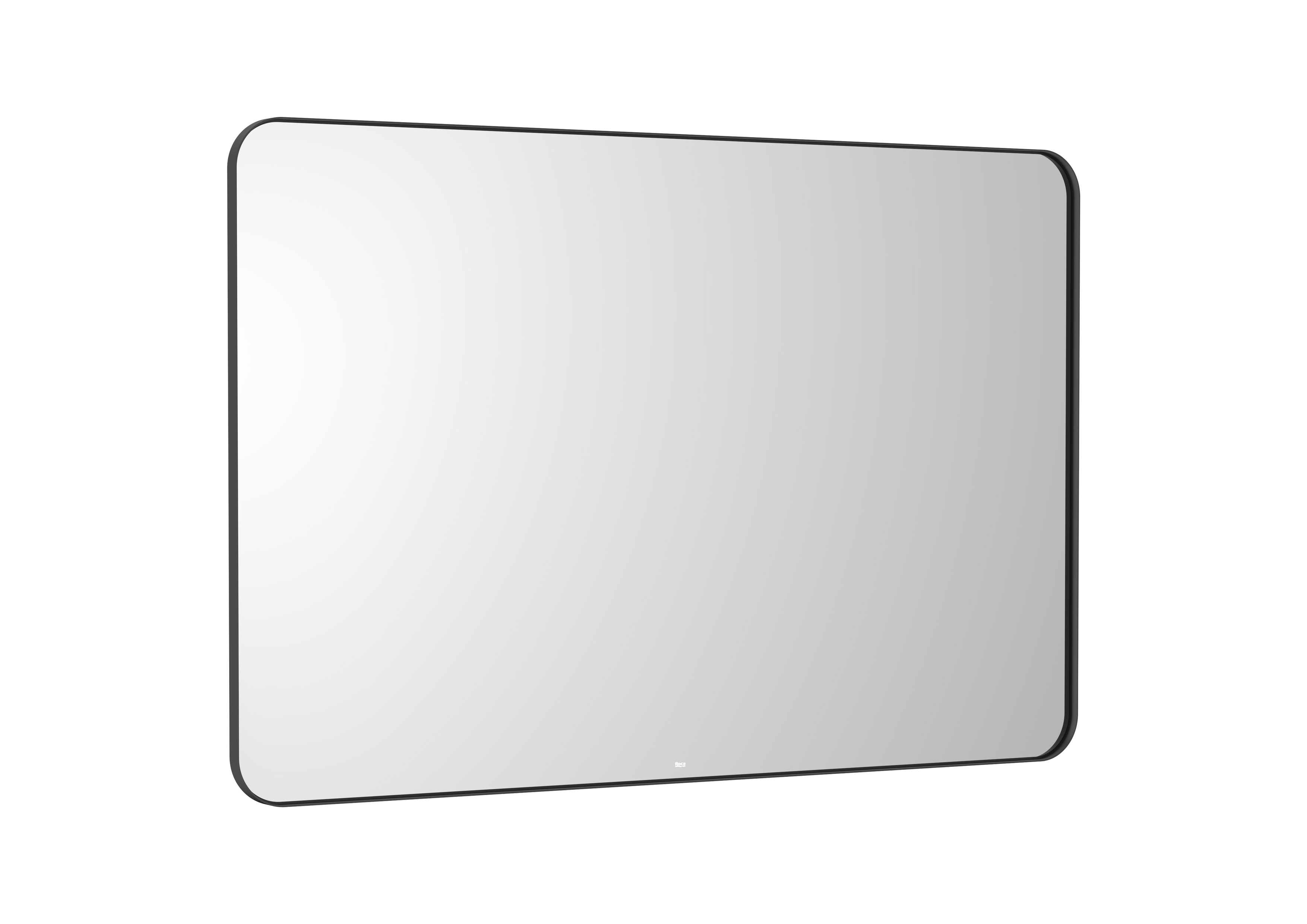 Luna miroir rectangulaire avec cadre noir et éclairage d'ambiance led 1200 x