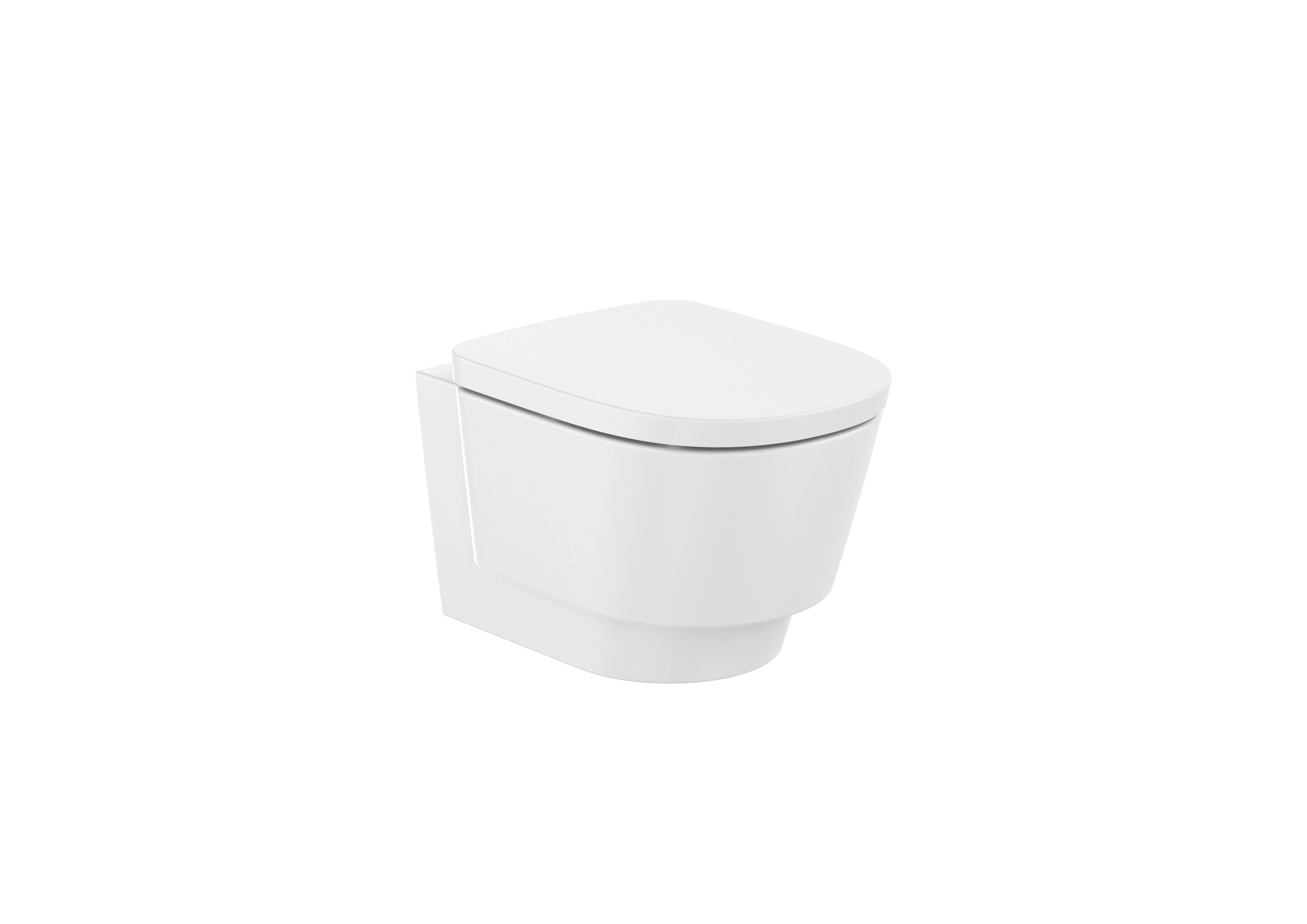 Tura cuvette de wc suspendue roca rimless  blanc brillant