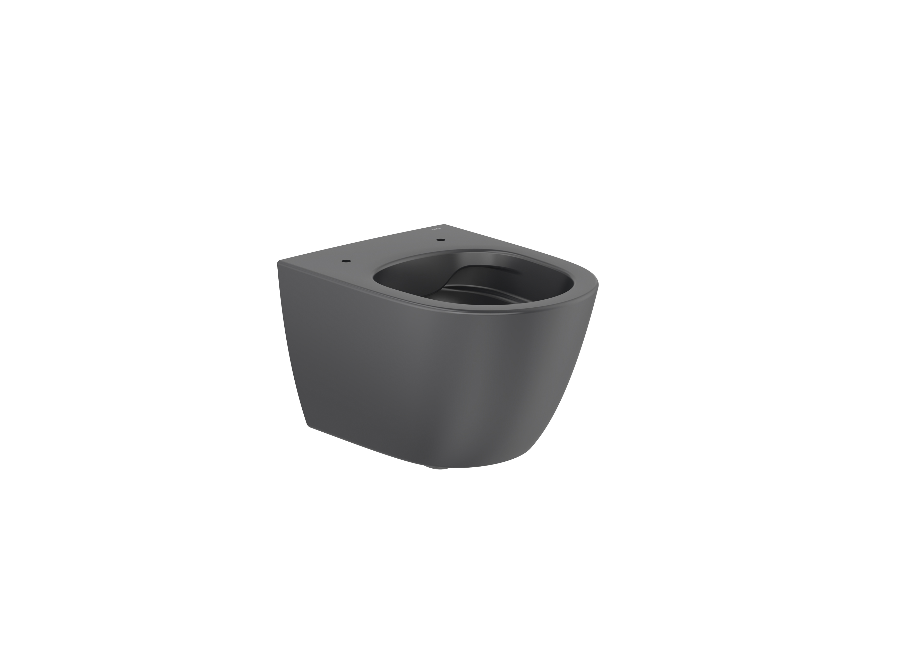 Ona cuvette susp compact sans bride fixations cachées 480 mm noir mat