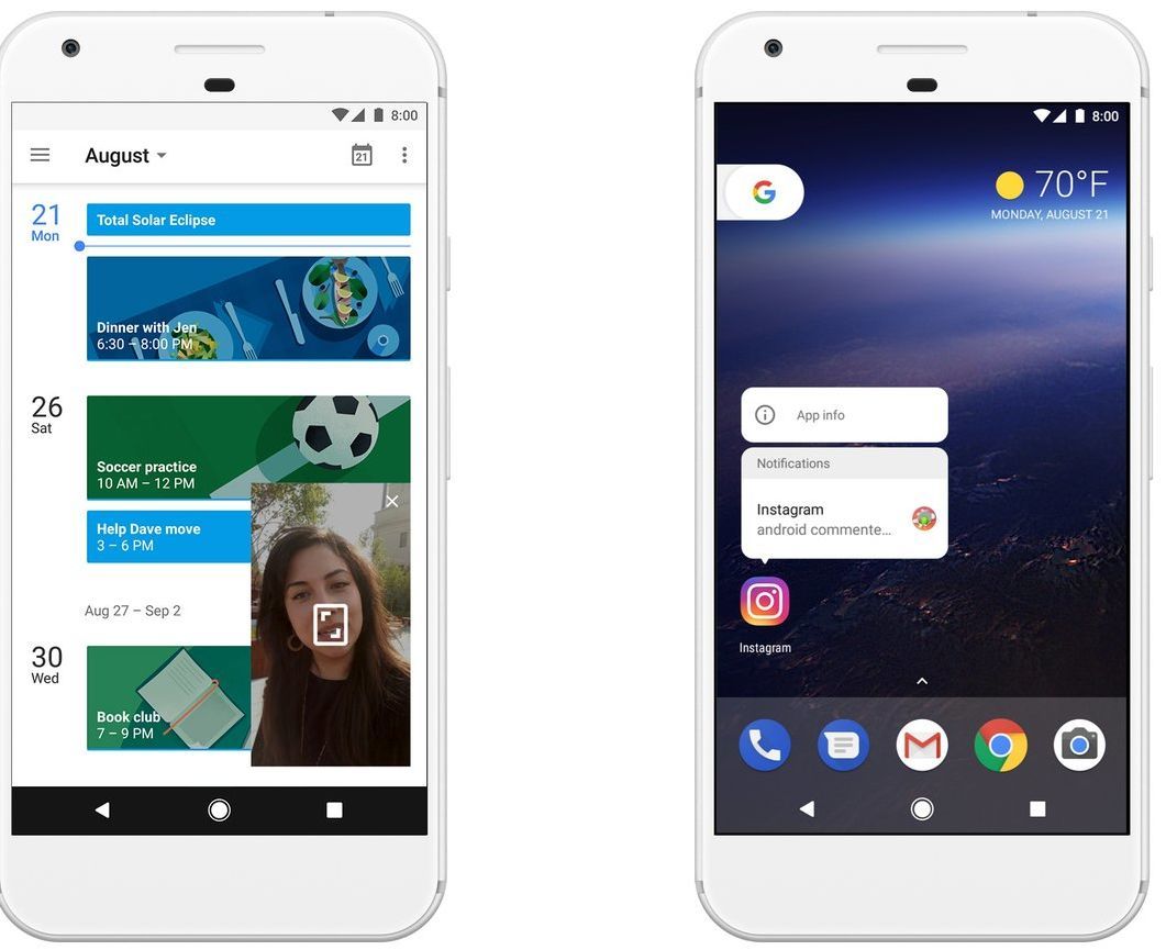 Android 8.0 Oreo: Picture-in-picture, Notification dots