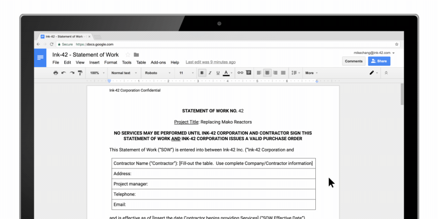 Google Cloud Search in Docs and Slides
