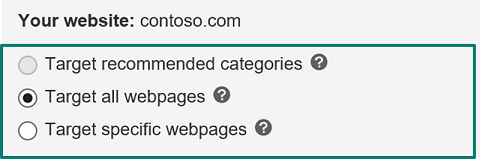 create bing ads dynamic search ads target