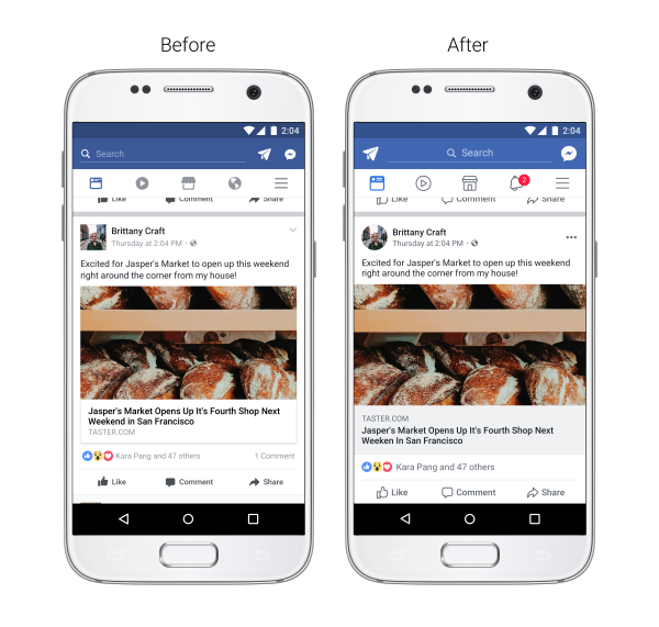 Improved News Feed UI