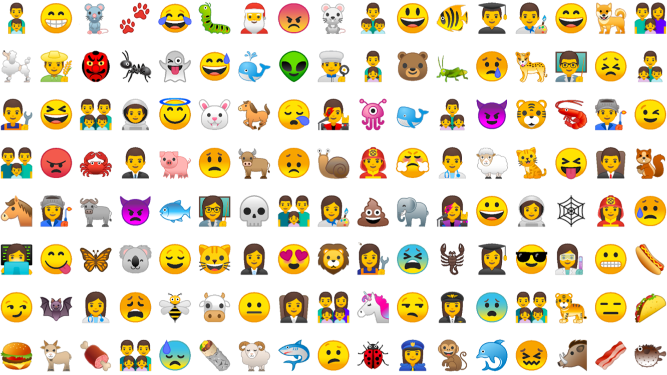 New Emojis in Android 8.0 Oreo