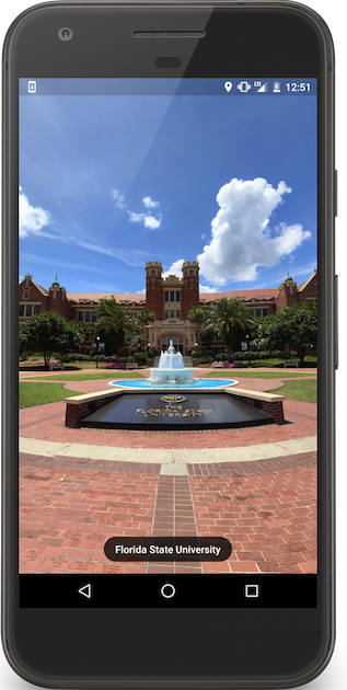 Panoramic views of campus via Street View thumbnail