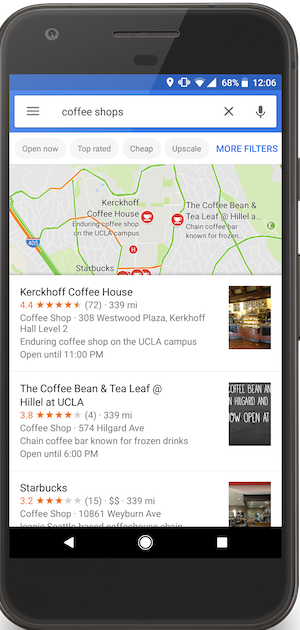 Navigate college campus on Google Maps