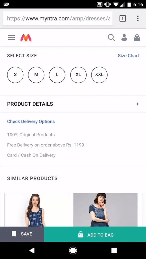 amp for e-commerece
