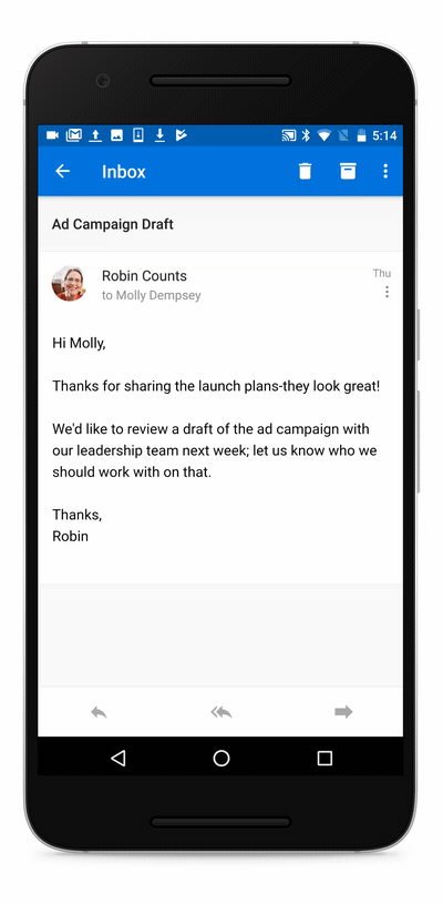 Wrike Outlook add-in for Android