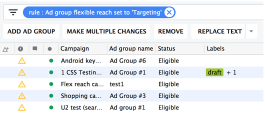 Add Ad Groups in AdWords Editor