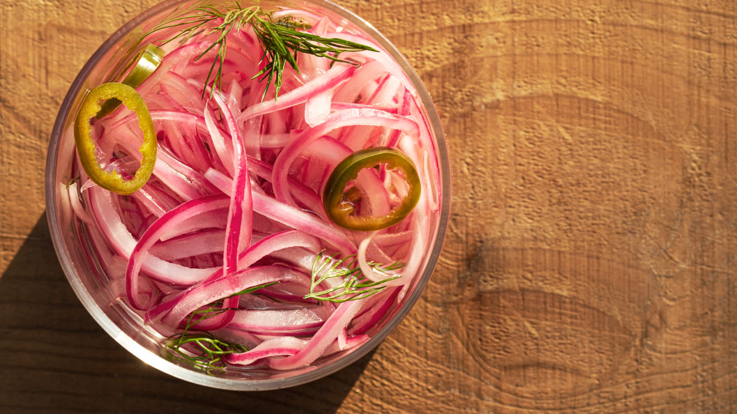 Pickled Red Onions with Dill