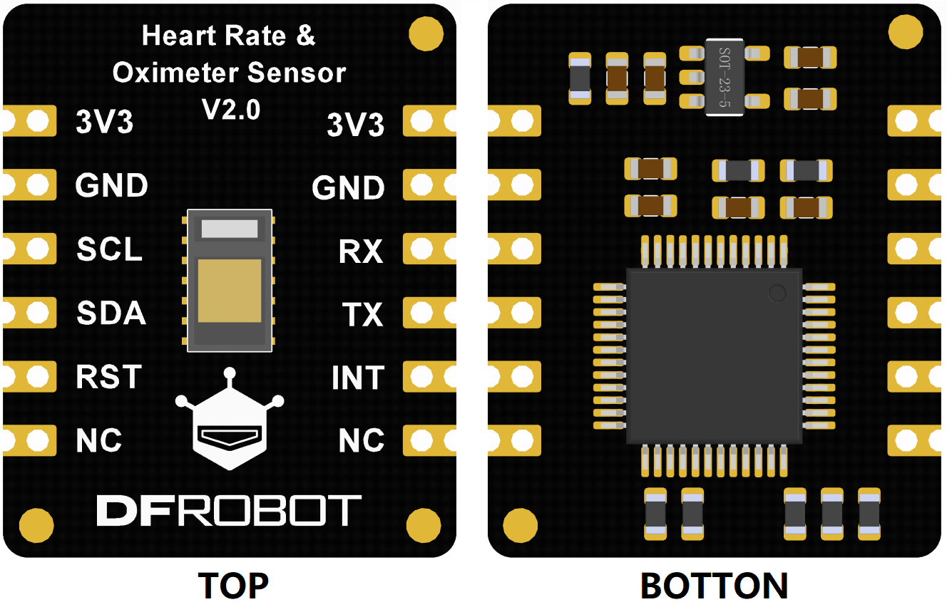 DF Robot MAX30102 PPG Heart Rate and Oximeter Sensor