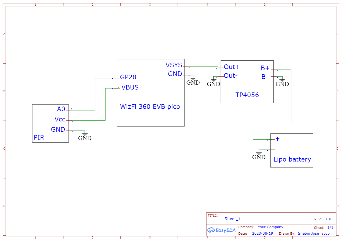 Motion detector Circuit