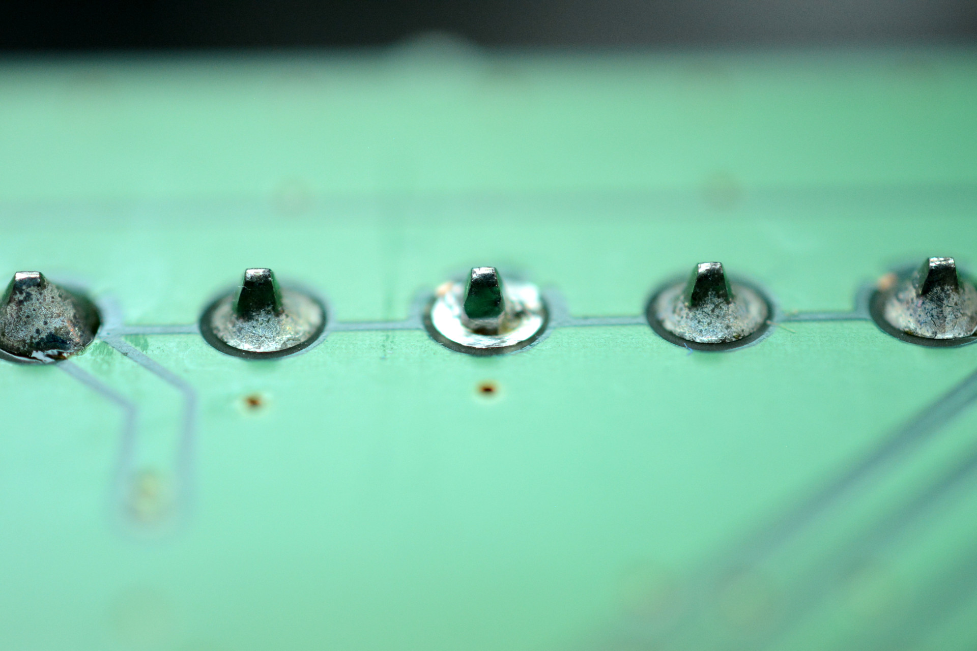 Solder joints on PCB
