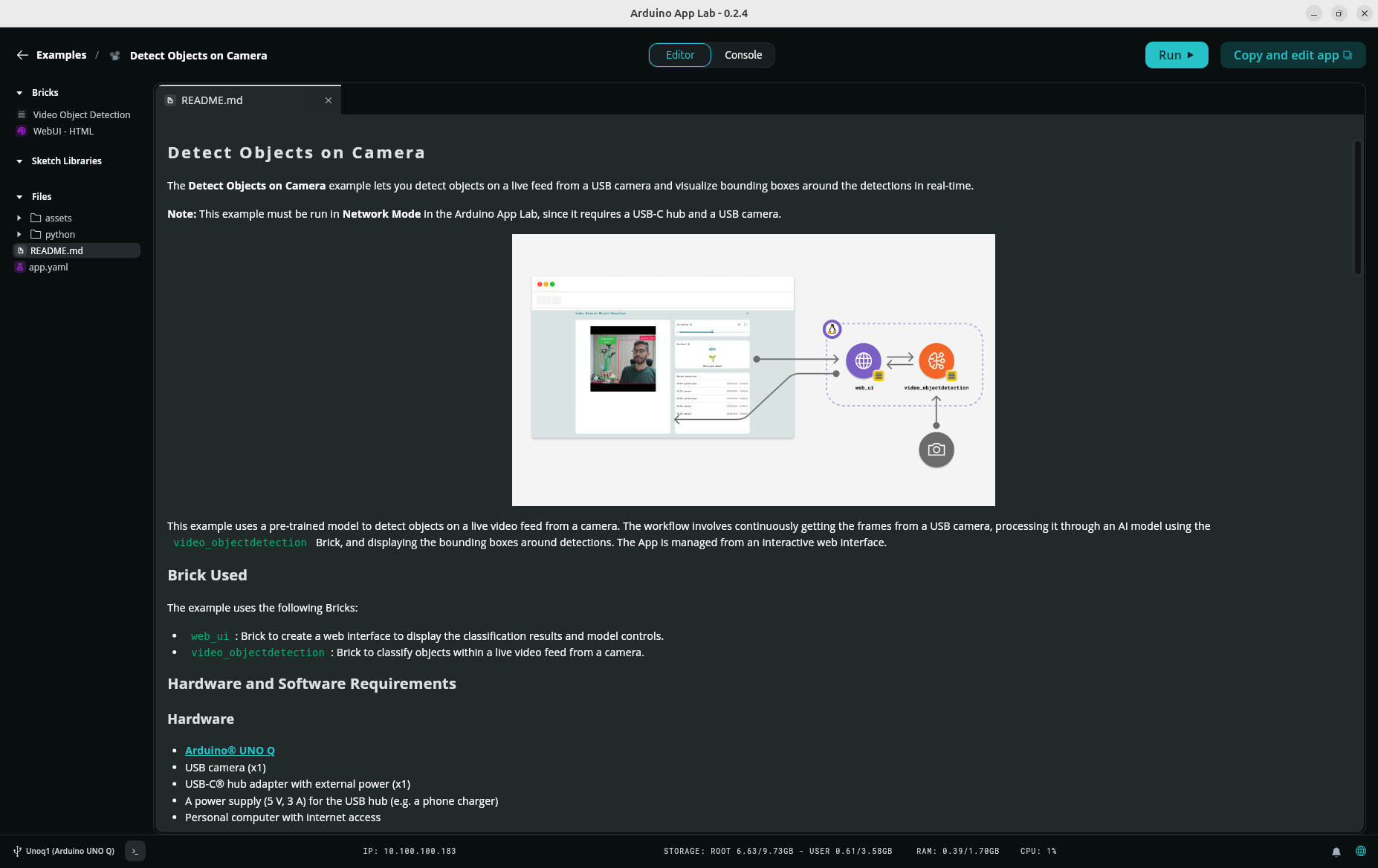 Detecting objects on camera