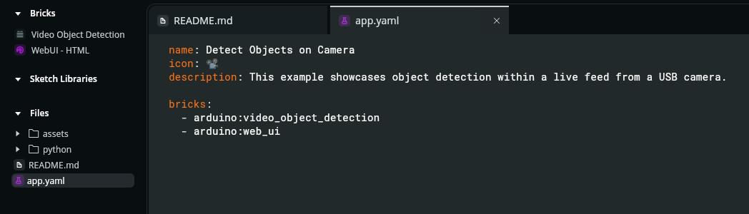 Bricks - app.yaml file