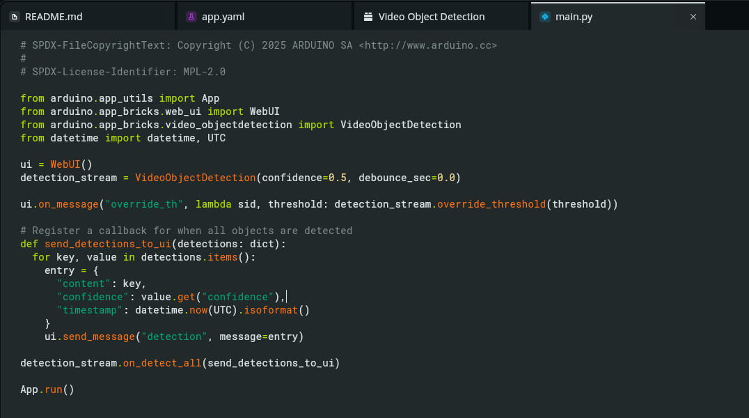 main.py we can see that the Python module for this brick