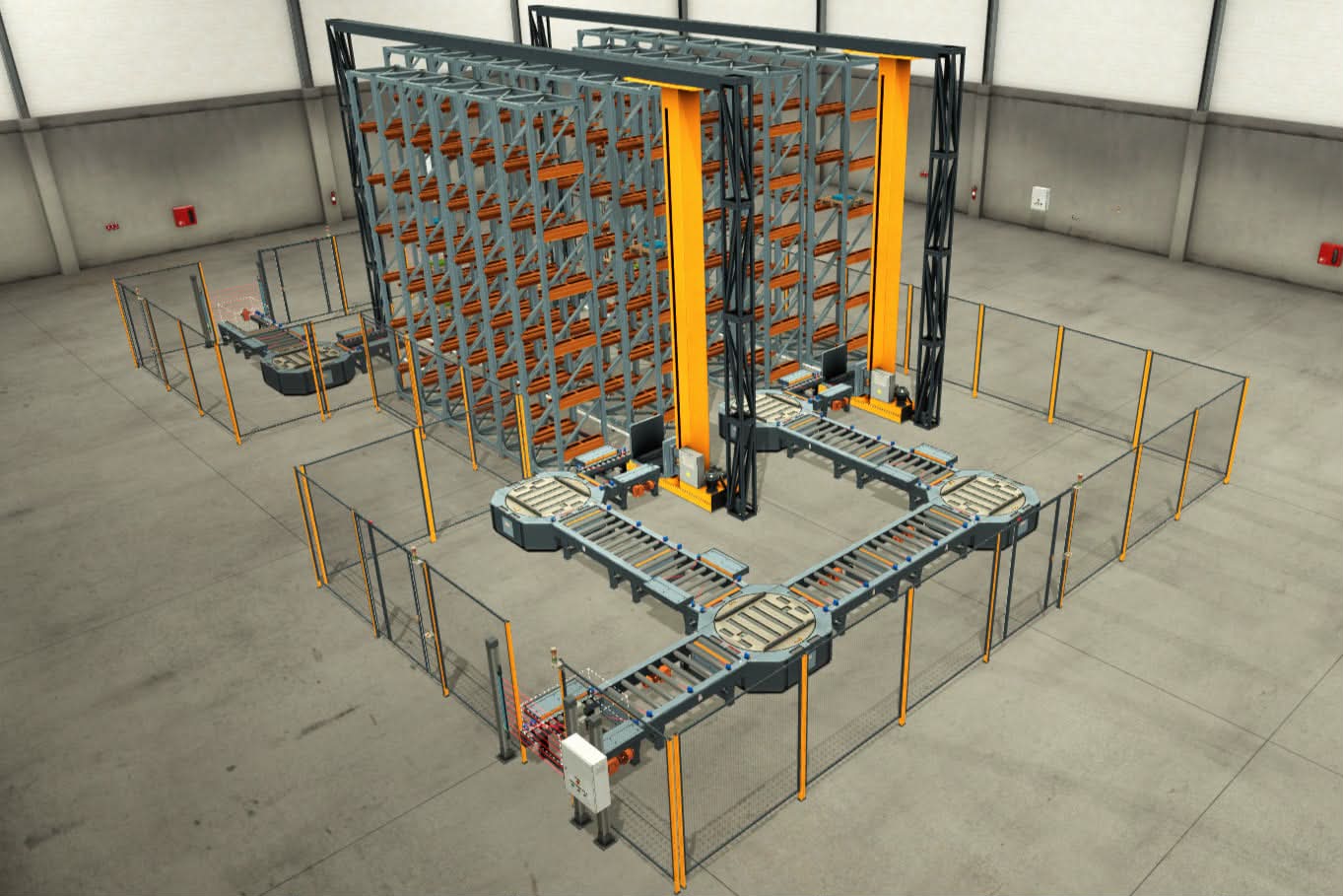 Factory IO Simulation view from engineer thesis