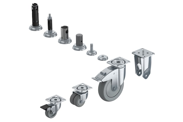 Image of metal castor wheel