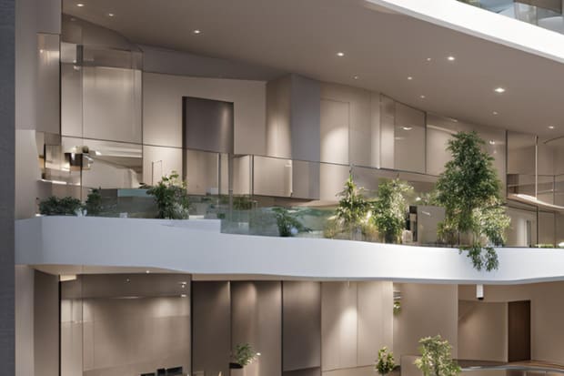 Bâtiment qui représente la Gestion Technique de Bâtiment.