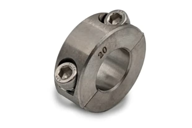 Metric Bore Double Split Shaft Collars in Stainless Steel
