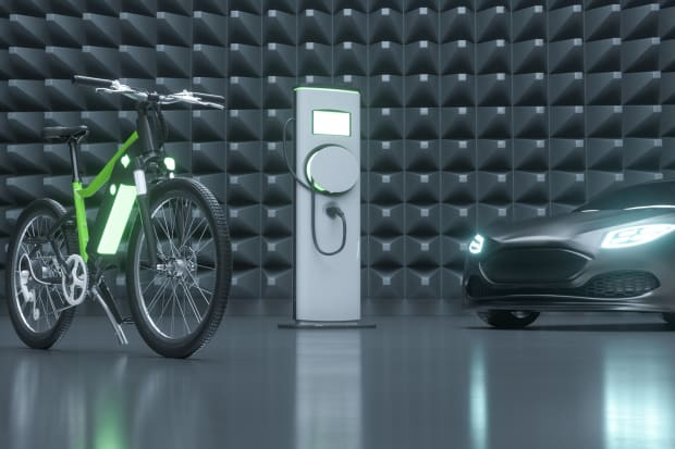 Electric bike and car with electric charging station