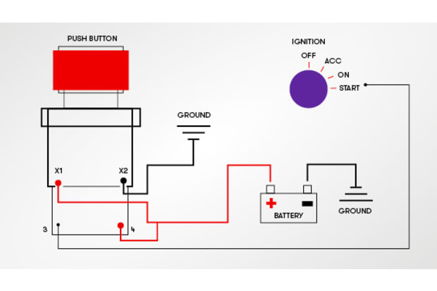 Push Button Switch Diagram